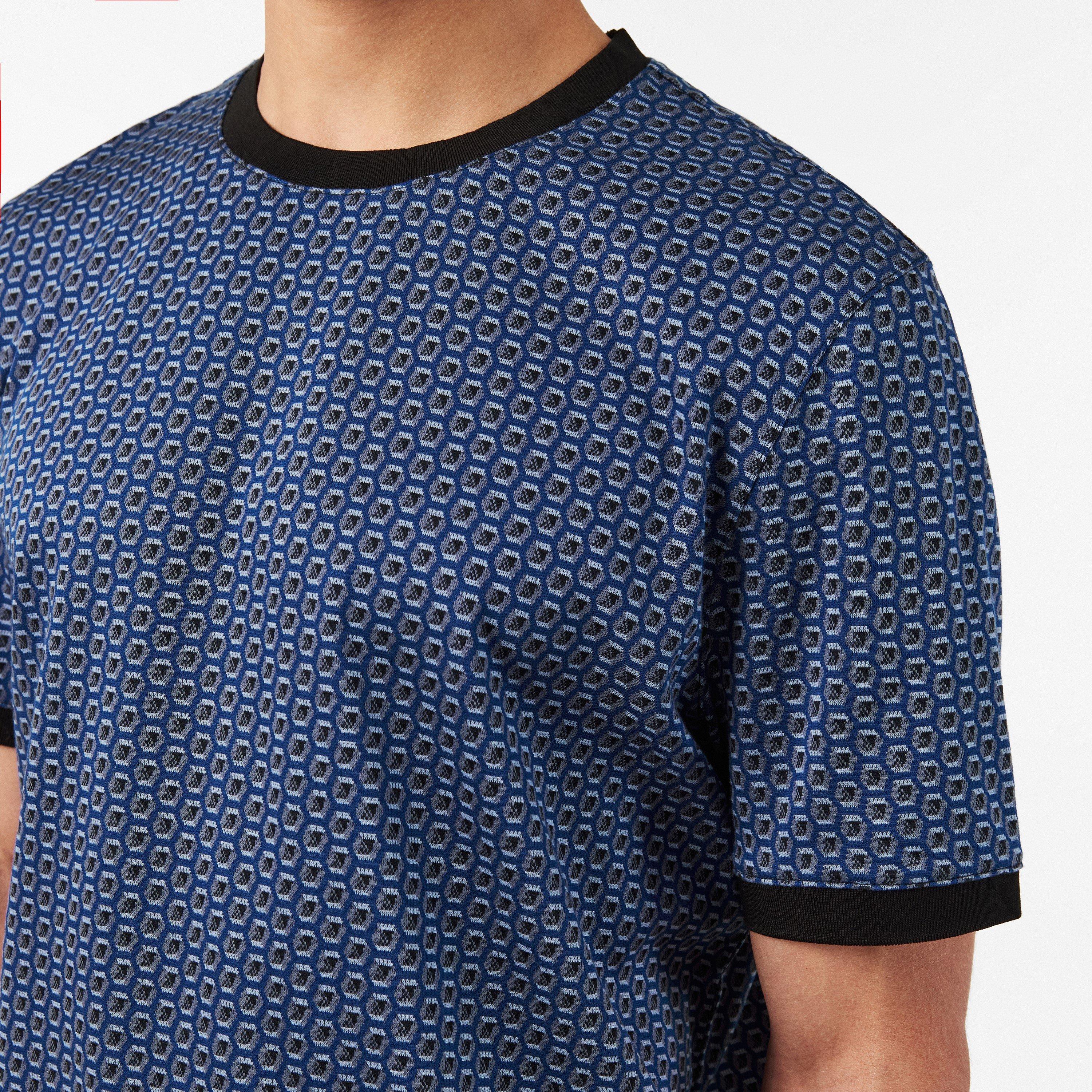 Azul oscuro - Ted Baker - Geo Short-Sleeve Patterned Shirt - 5