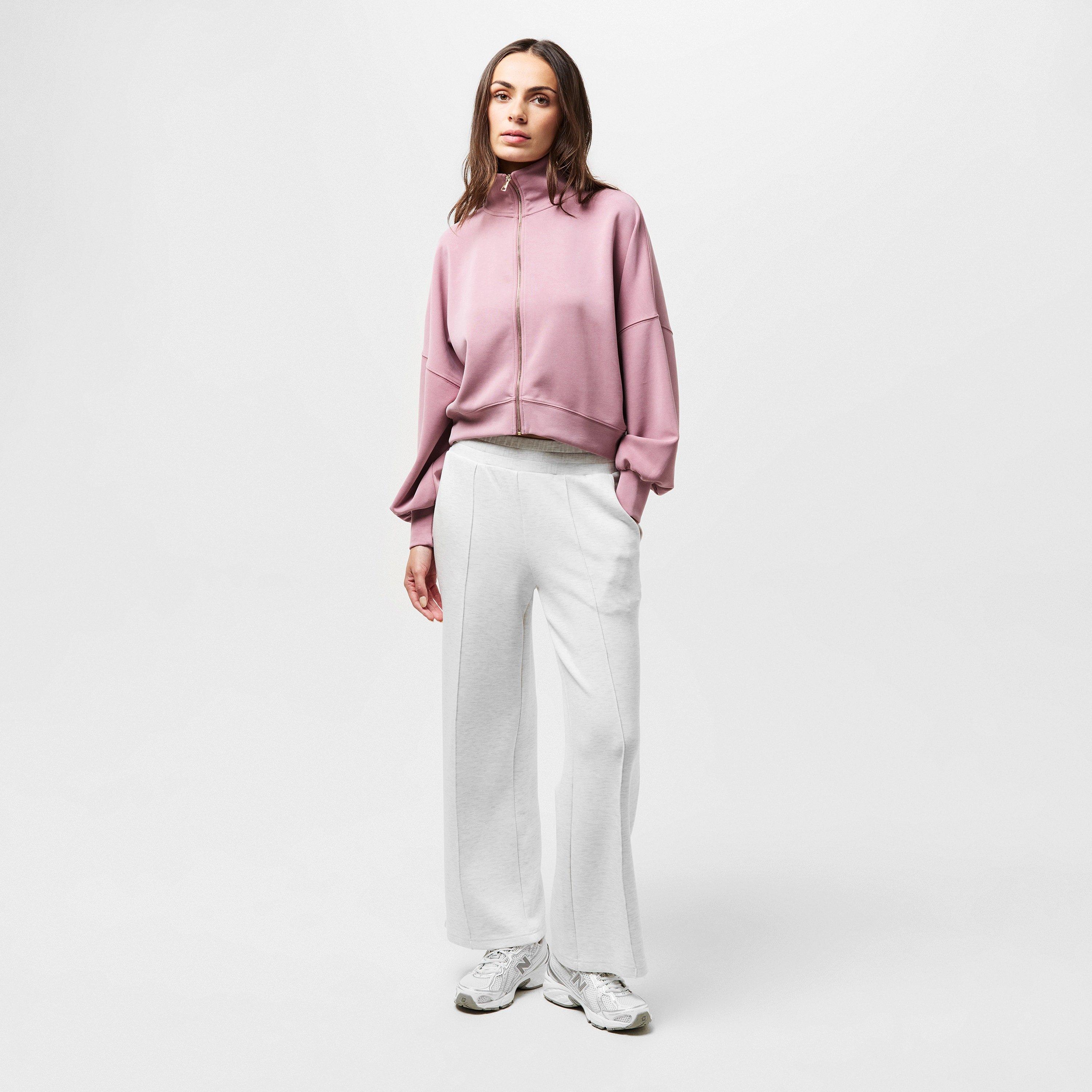 Rose poussiéreux - Ted Baker - Zipped Funnel Neck Full Zip Fleece Fabric - 6