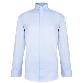 Canali Twill Slim Fit Long Sleeve Shirt