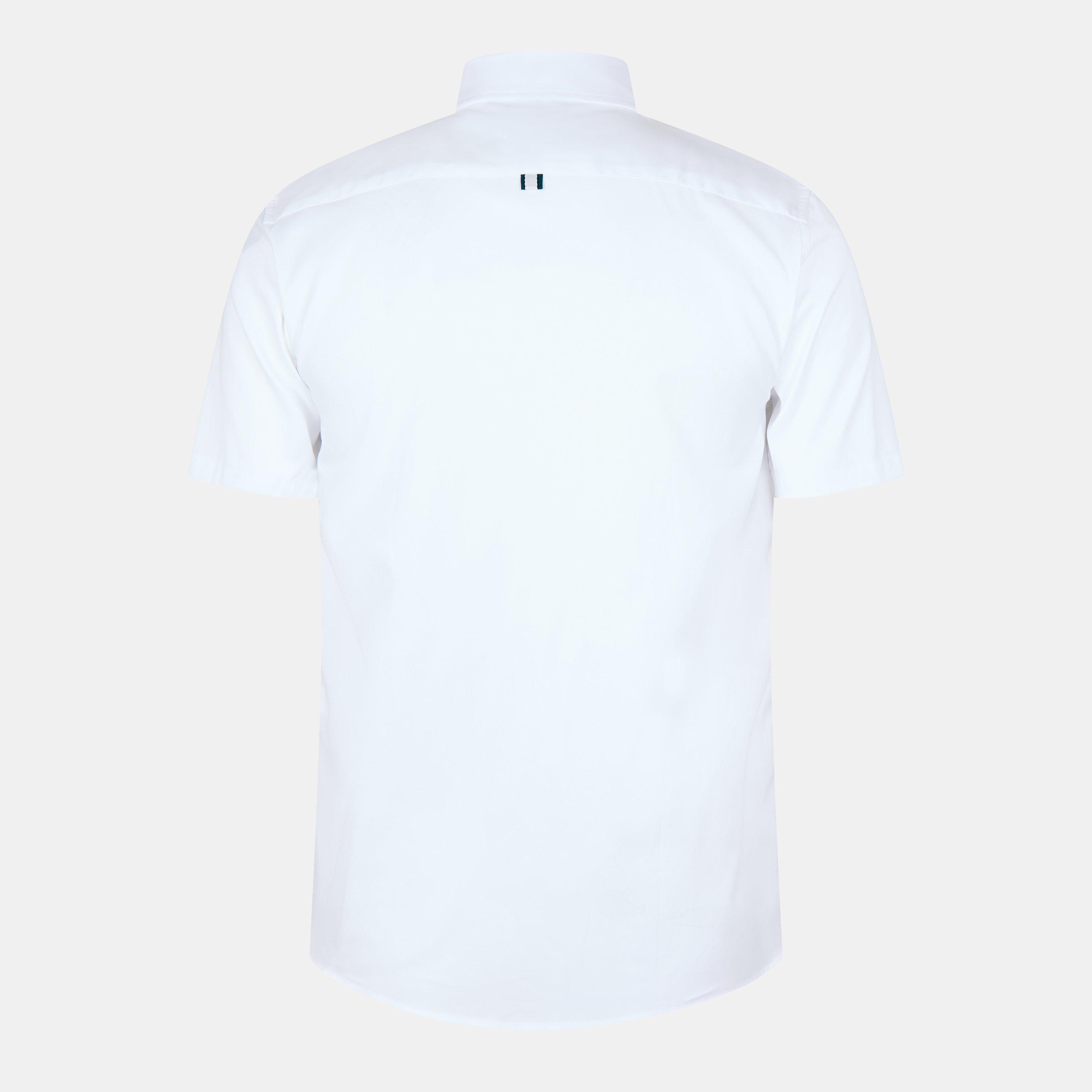 Blanc - Ted Baker - Oxford Short-Sleeve Plain Shirt - 2