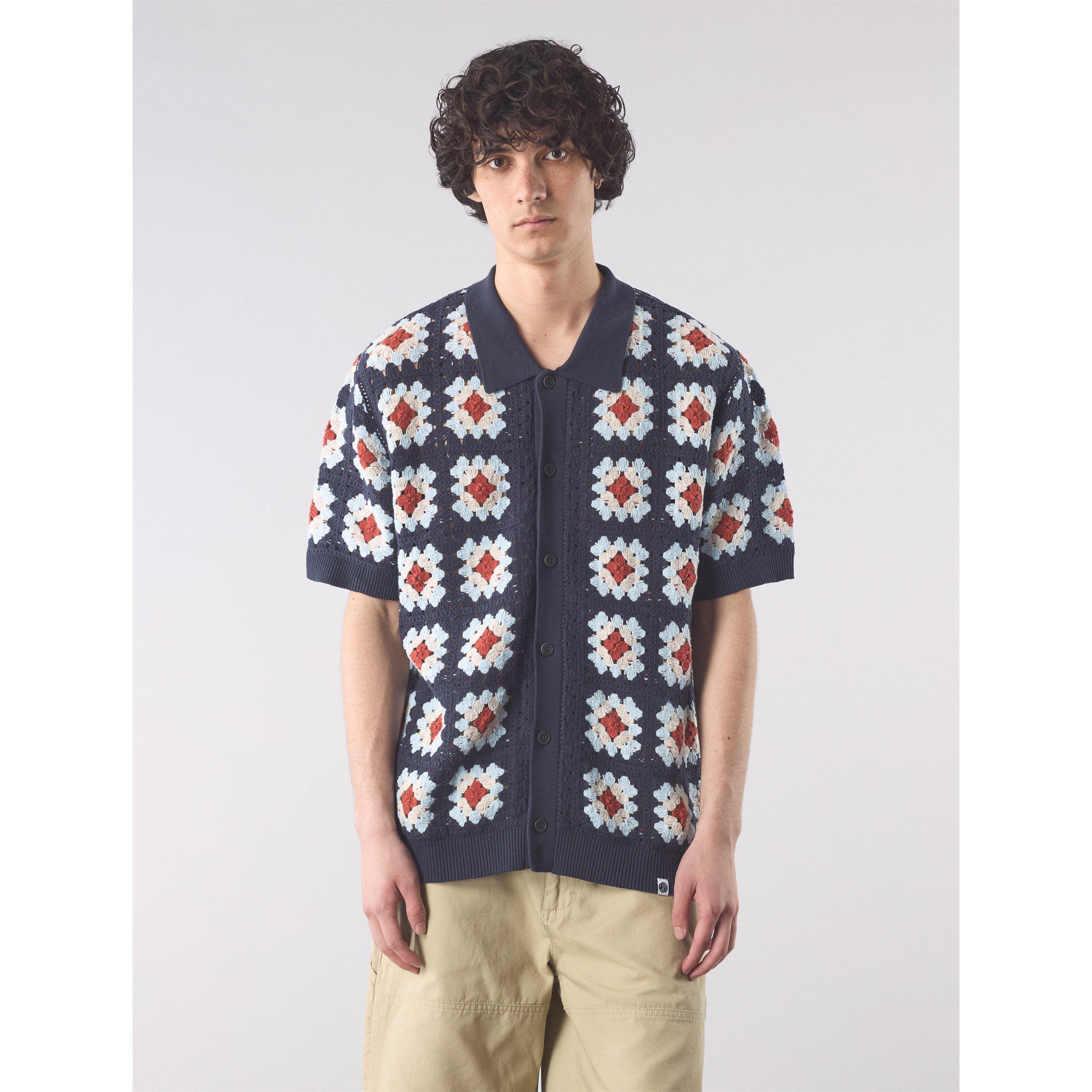 Lyle Q Zip Pulover Sn99 - Pretty Green - Men's Timperley Short-Sleeve Patterned Shirt - 2