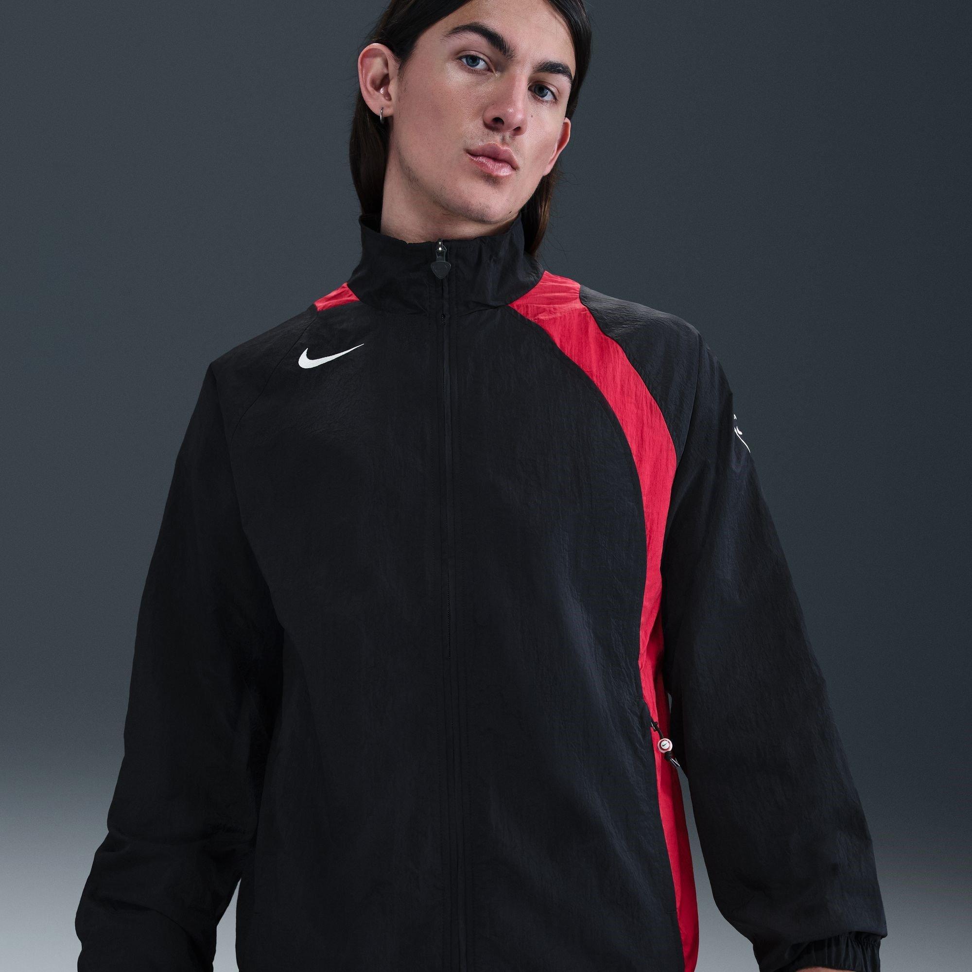 Noir/Rouge - Nike - T90 Tracksuit Jacket Mens - 6
