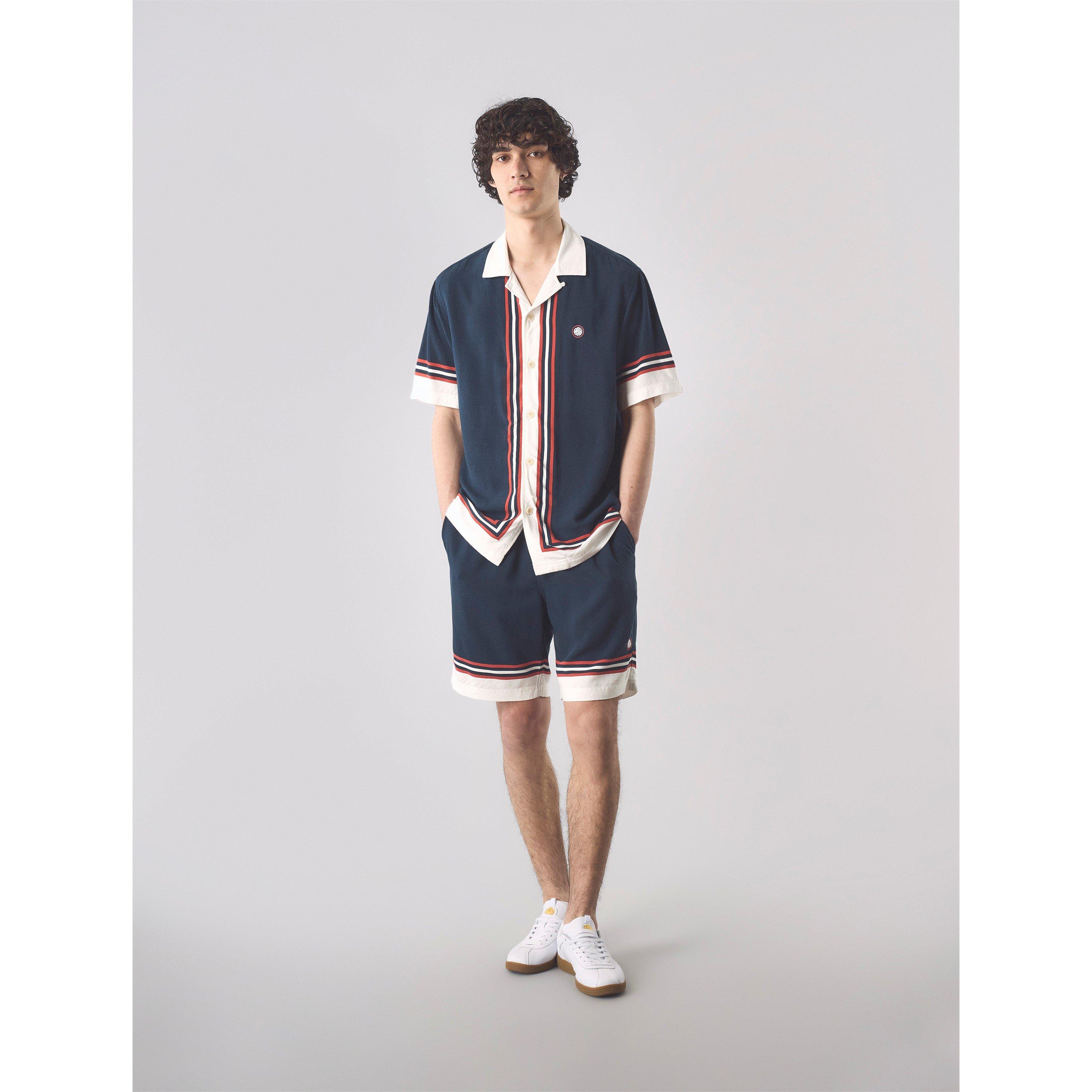 Marine - Pretty Green - Men's PG Valencia Short-Sleeve Plain Shirt - 2