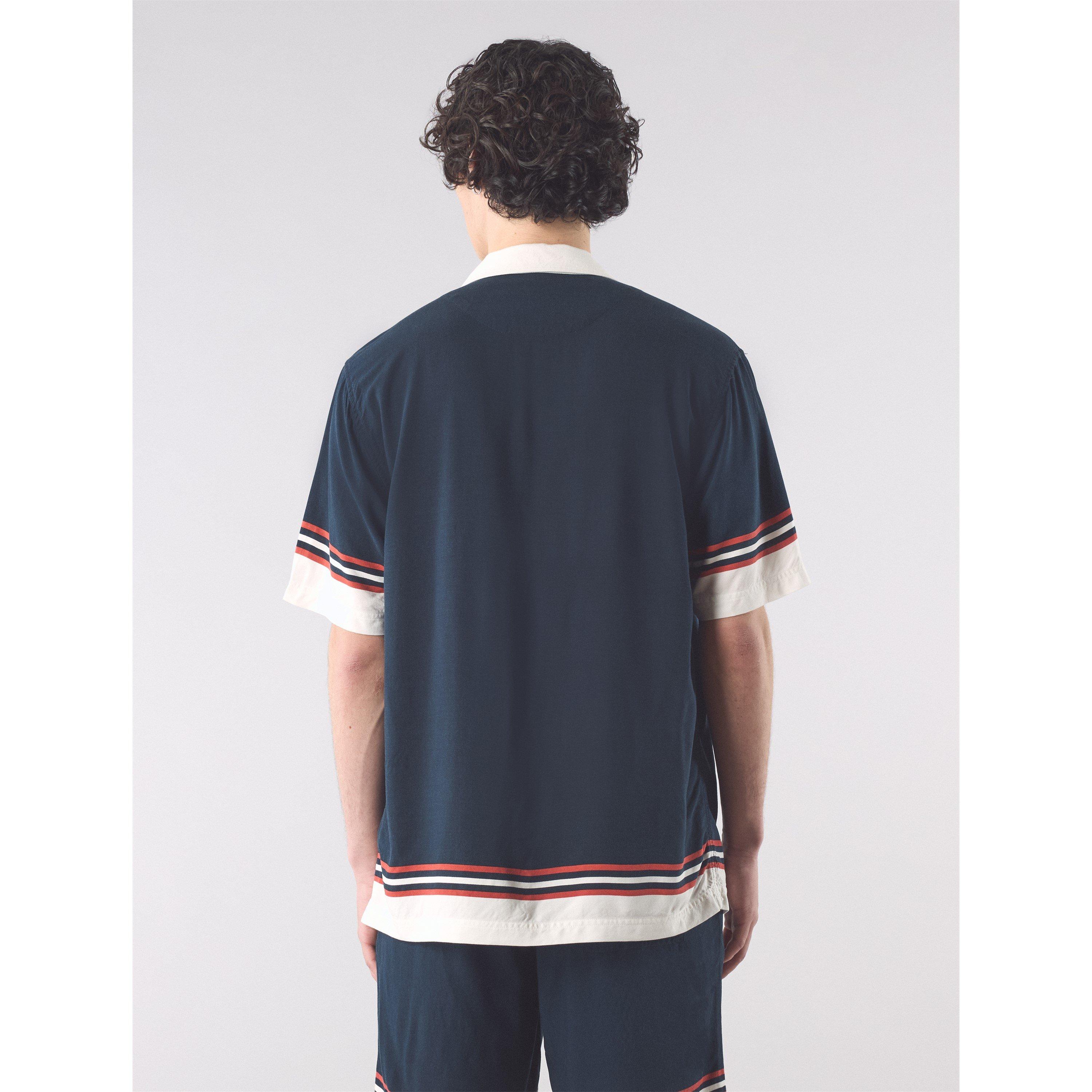 Marine - Pretty Green - Men's PG Valencia Short-Sleeve Plain Shirt - 4