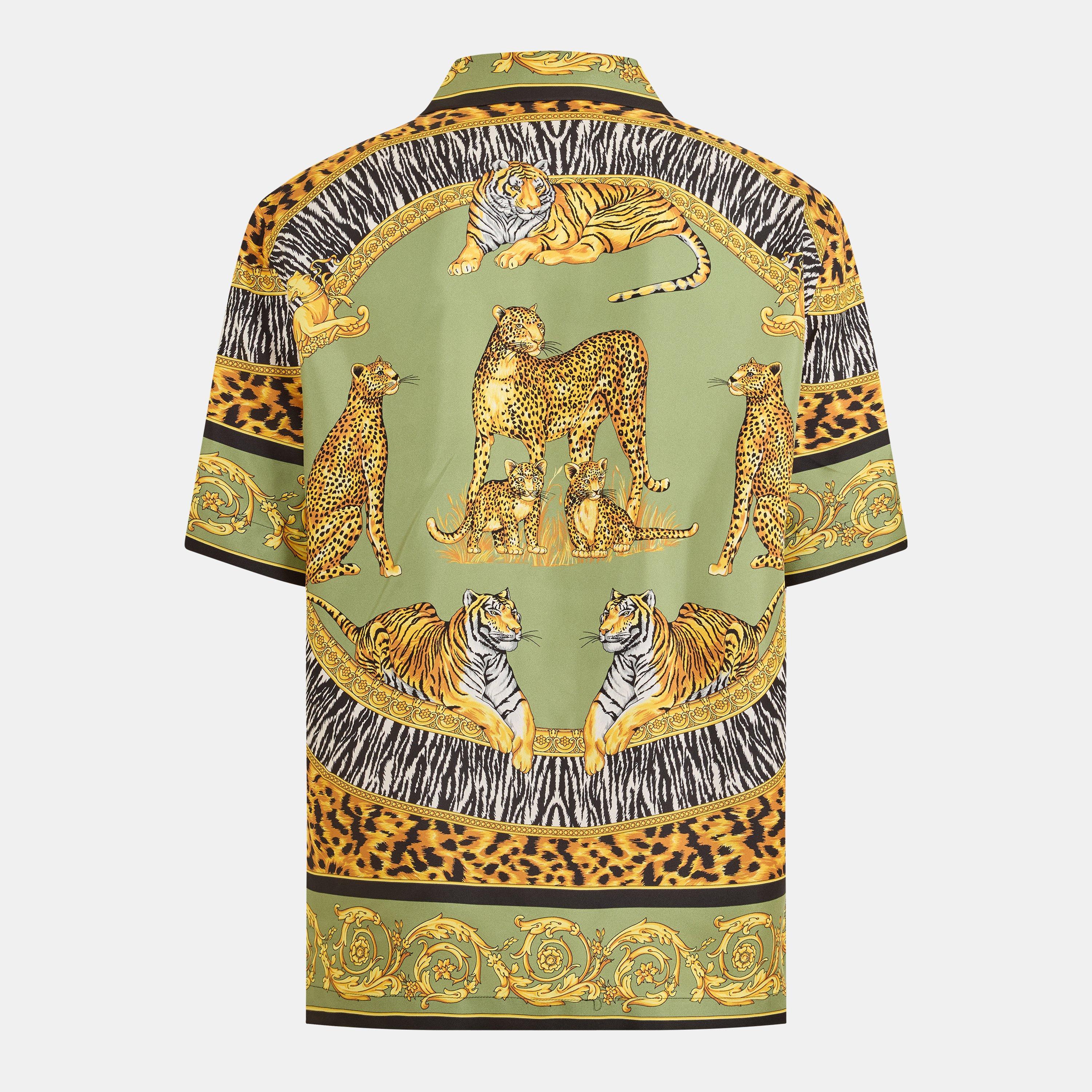 Versace | Men's Patterned Short-Sleeve Shirt | Patterned Shirt