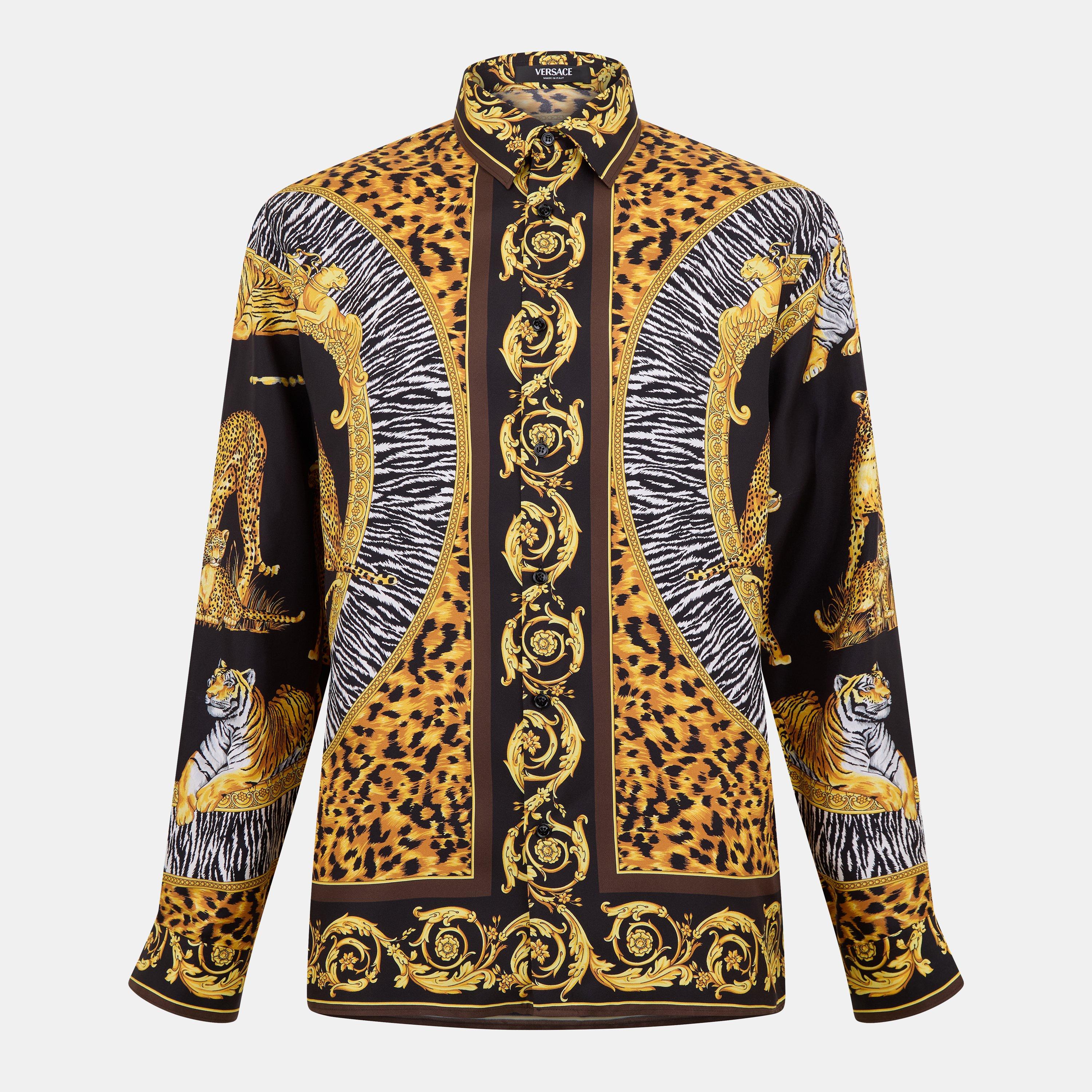Versace | Men's Patterned Long-Sleeve Shirt | Patterned Shirt