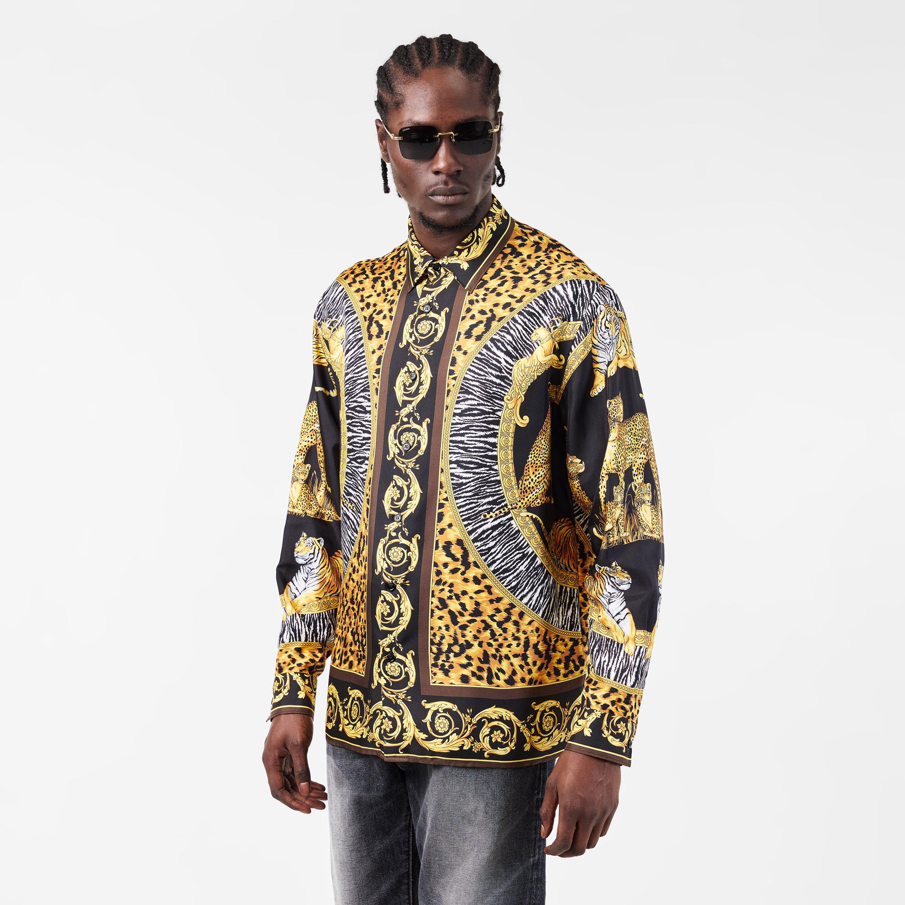Versace | Men's Patterned Long-Sleeve Shirt | Patterned Shirt