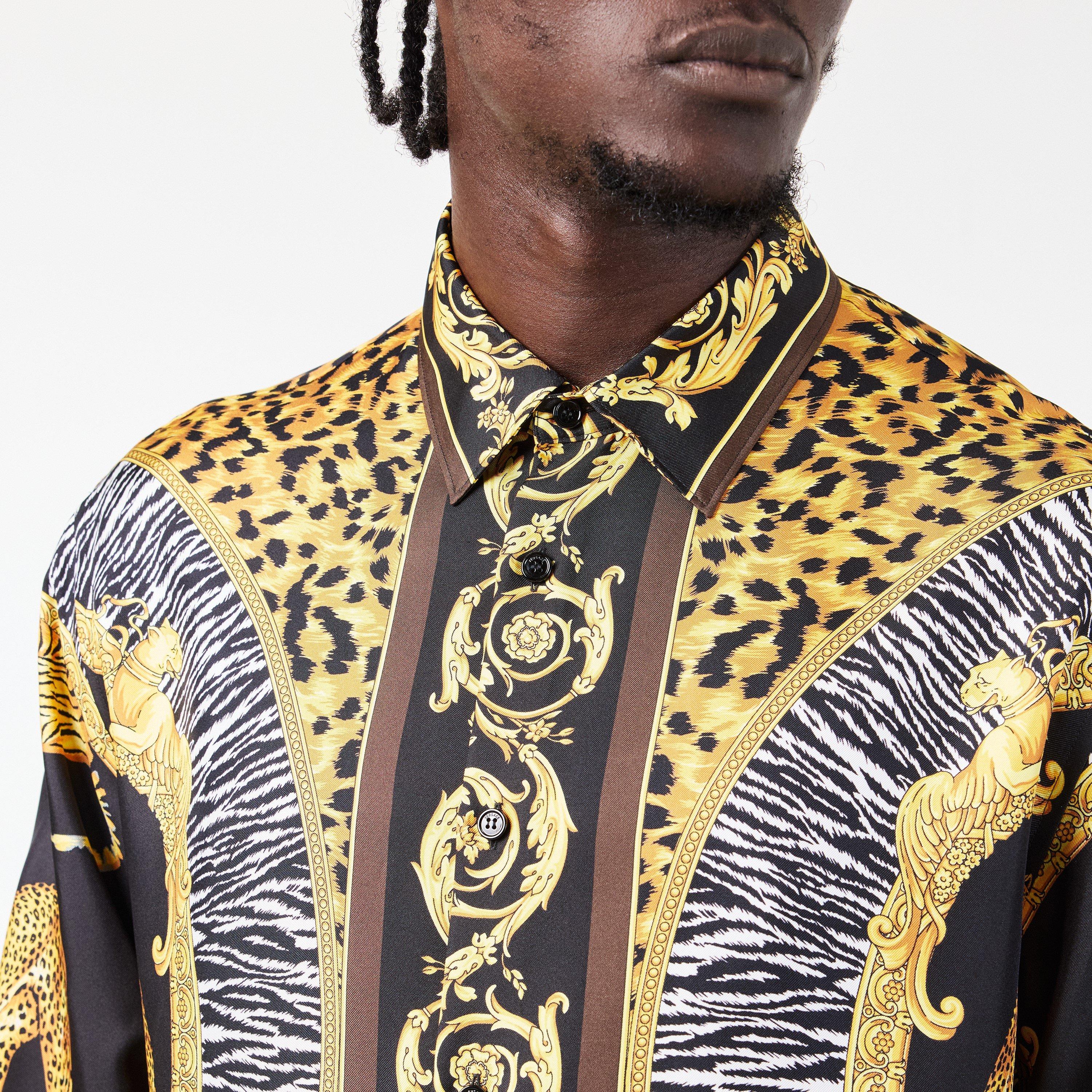 Versace | Men's Patterned Long-Sleeve Shirt | Patterned Shirt