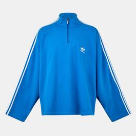 Balenciaga Men's quarter Zip Fleece Top
