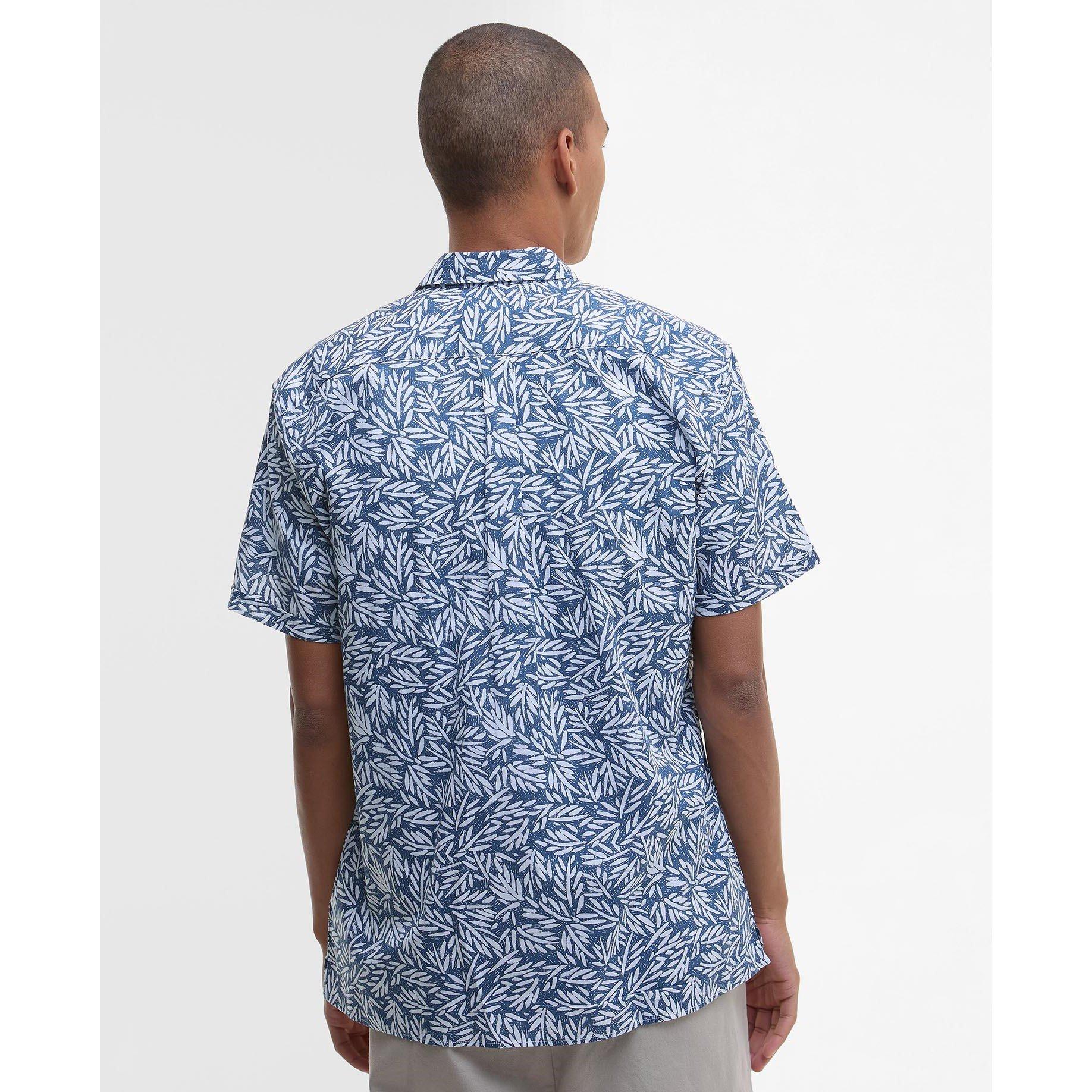 Dark Denim NY38 - Barbour - Men's Jackstone Short-Sleeve Patterned Shirt - 2