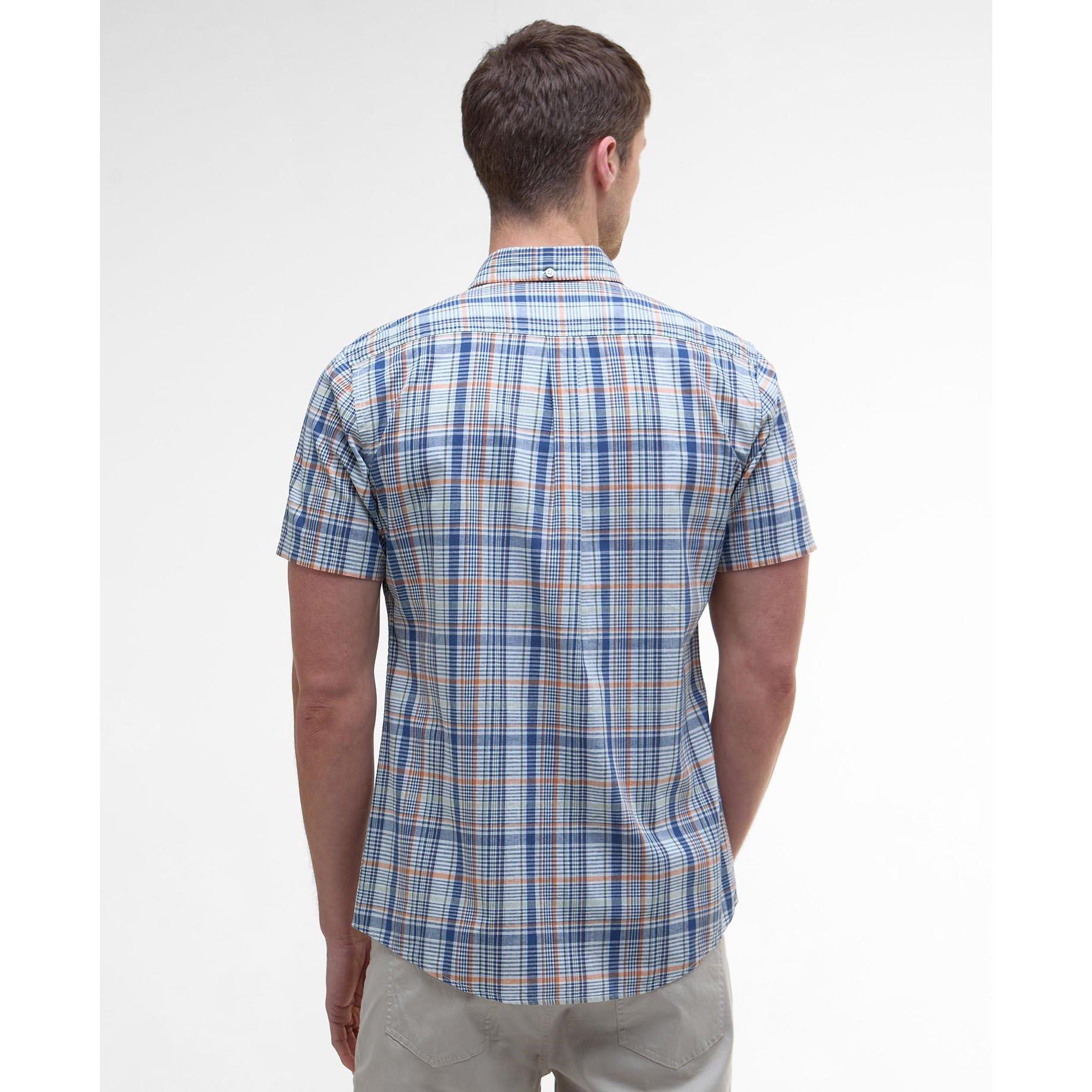 Dark Denim NY38 - Barbour - Men's Elton Short-Sleeve Patterned Shirt - 2