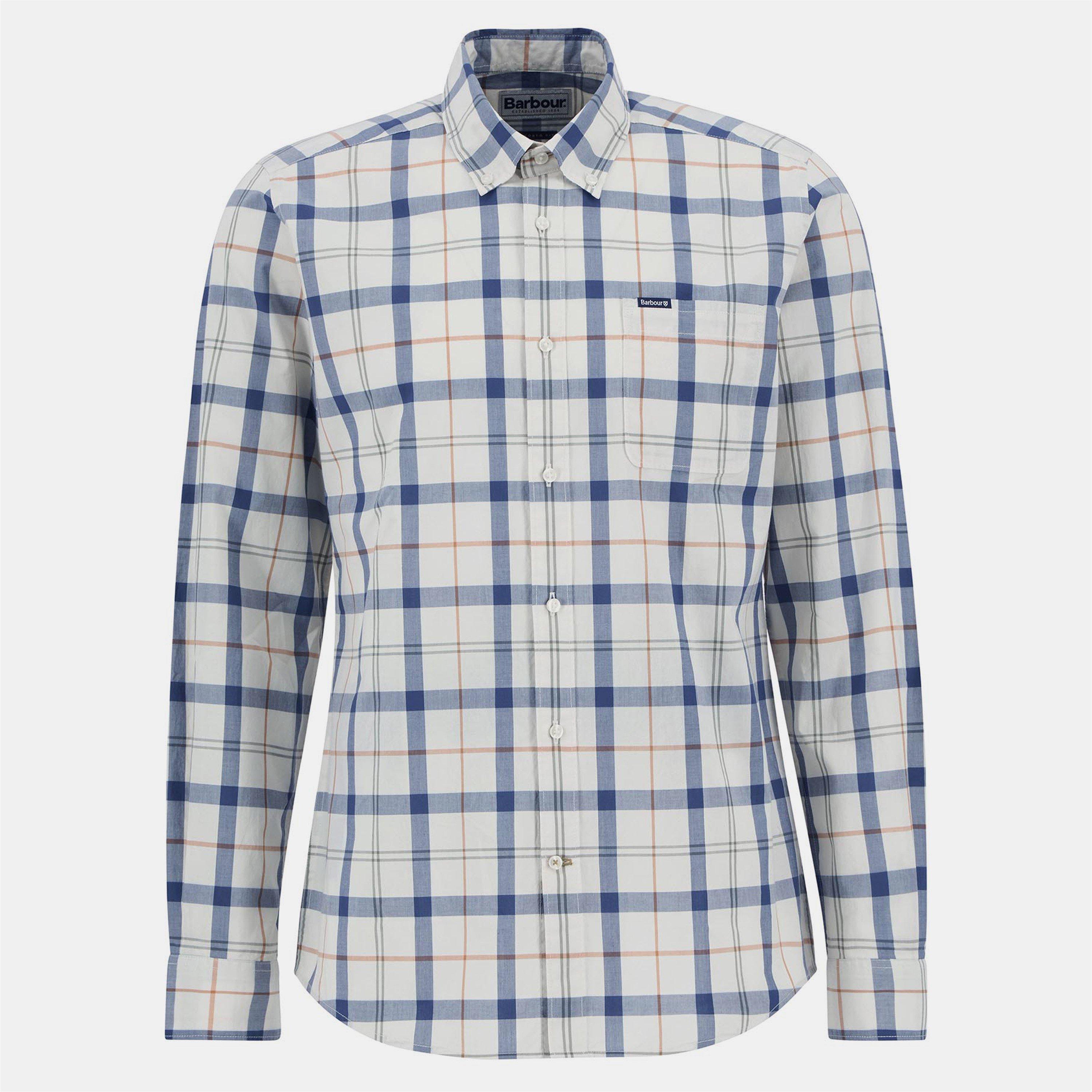 Sea Haze TN98 - Barbour - Men's Rawley Long Sleeve Patterned Shirt - 1