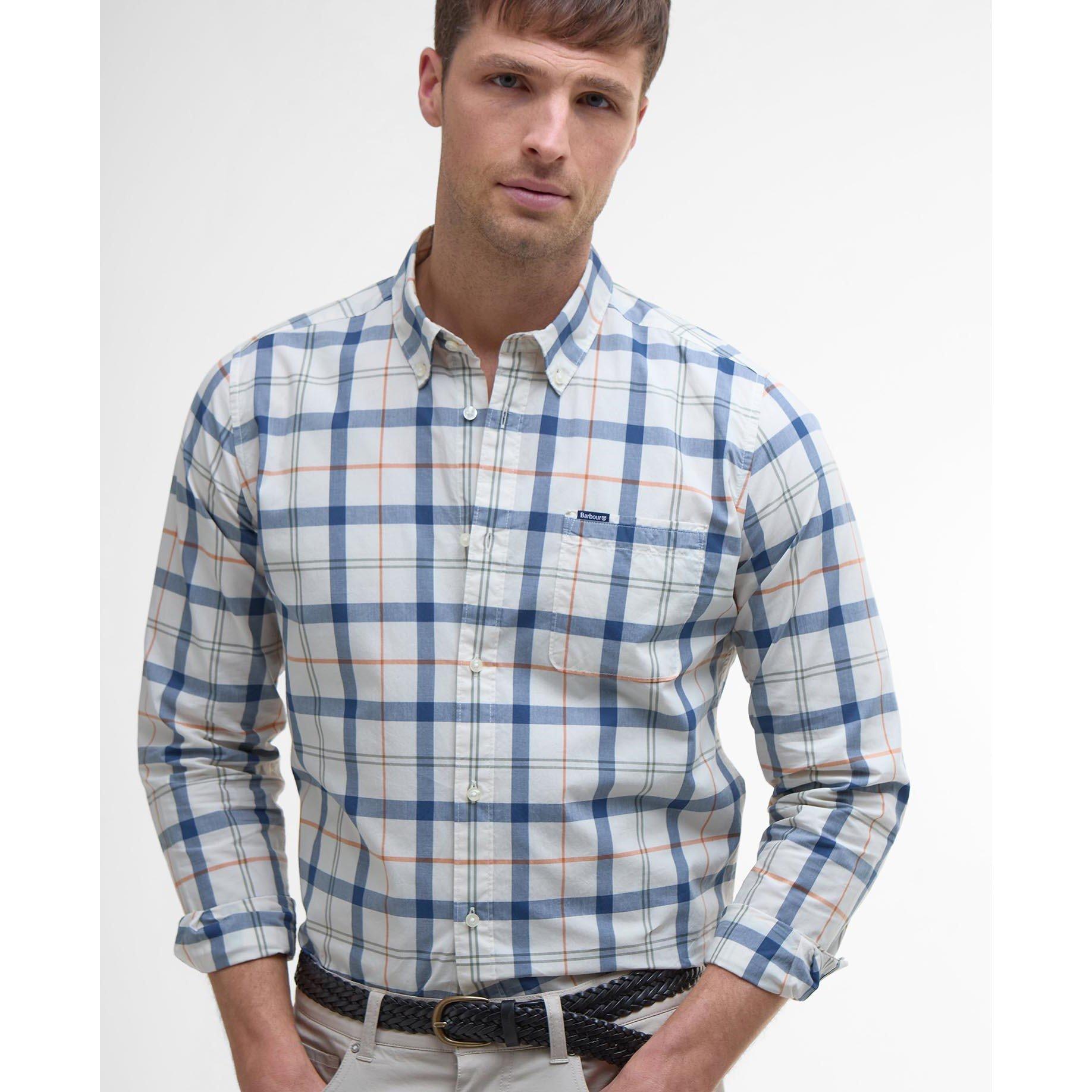 Sea Haze TN98 - Barbour - Men's Rawley Long-Sleeve Patterned Shirt - 3