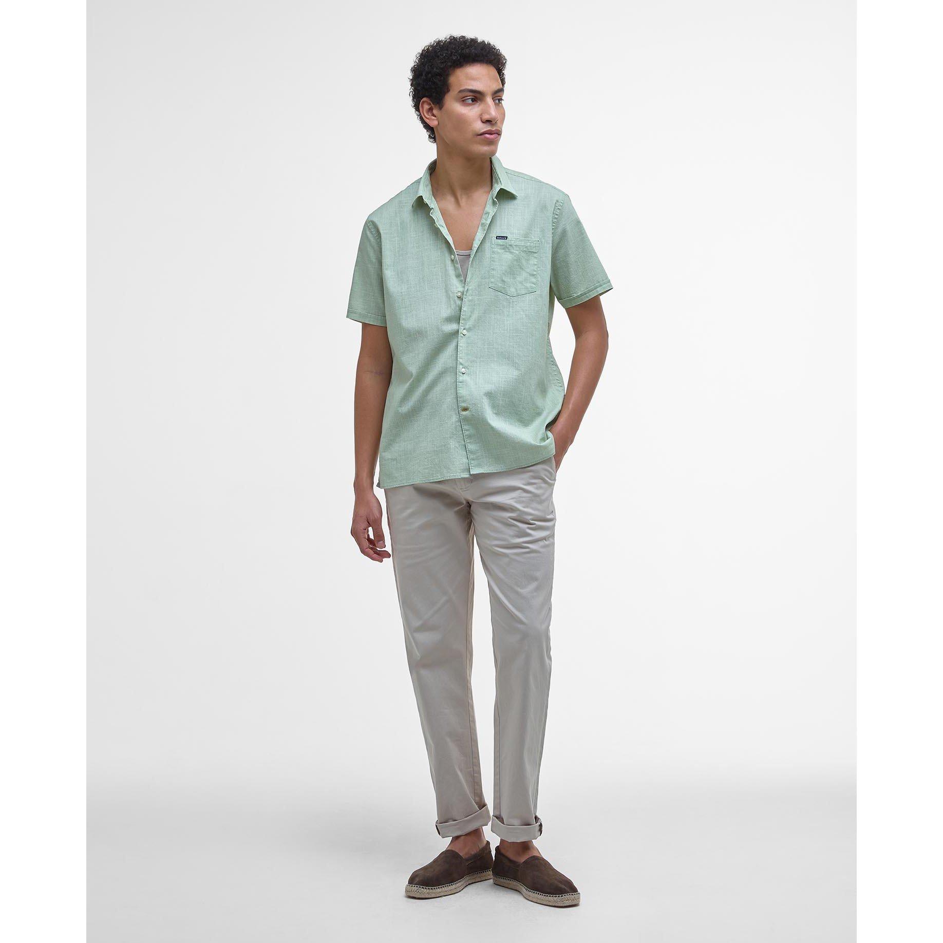 Seagrass - Barbour - Men's Pigment Short Sleeve Shirt - 5