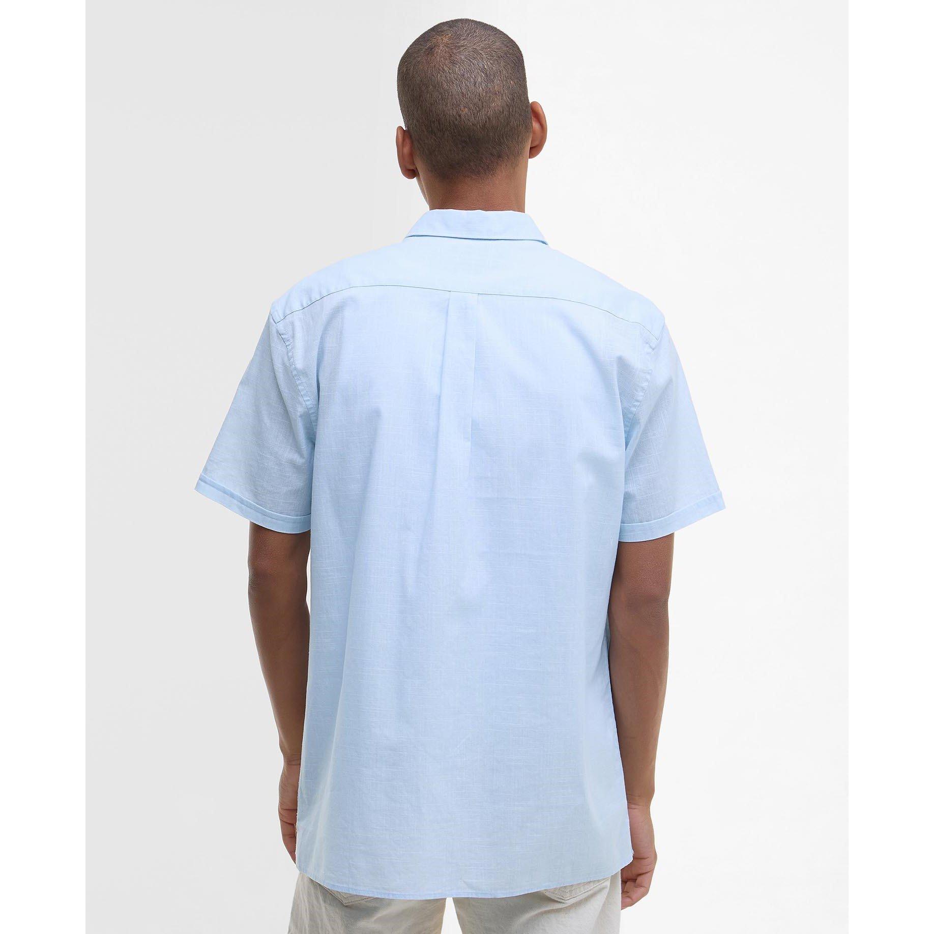 Bleached Blue - Barbour - Men's Pigment Short Sleeve Shirt - 2