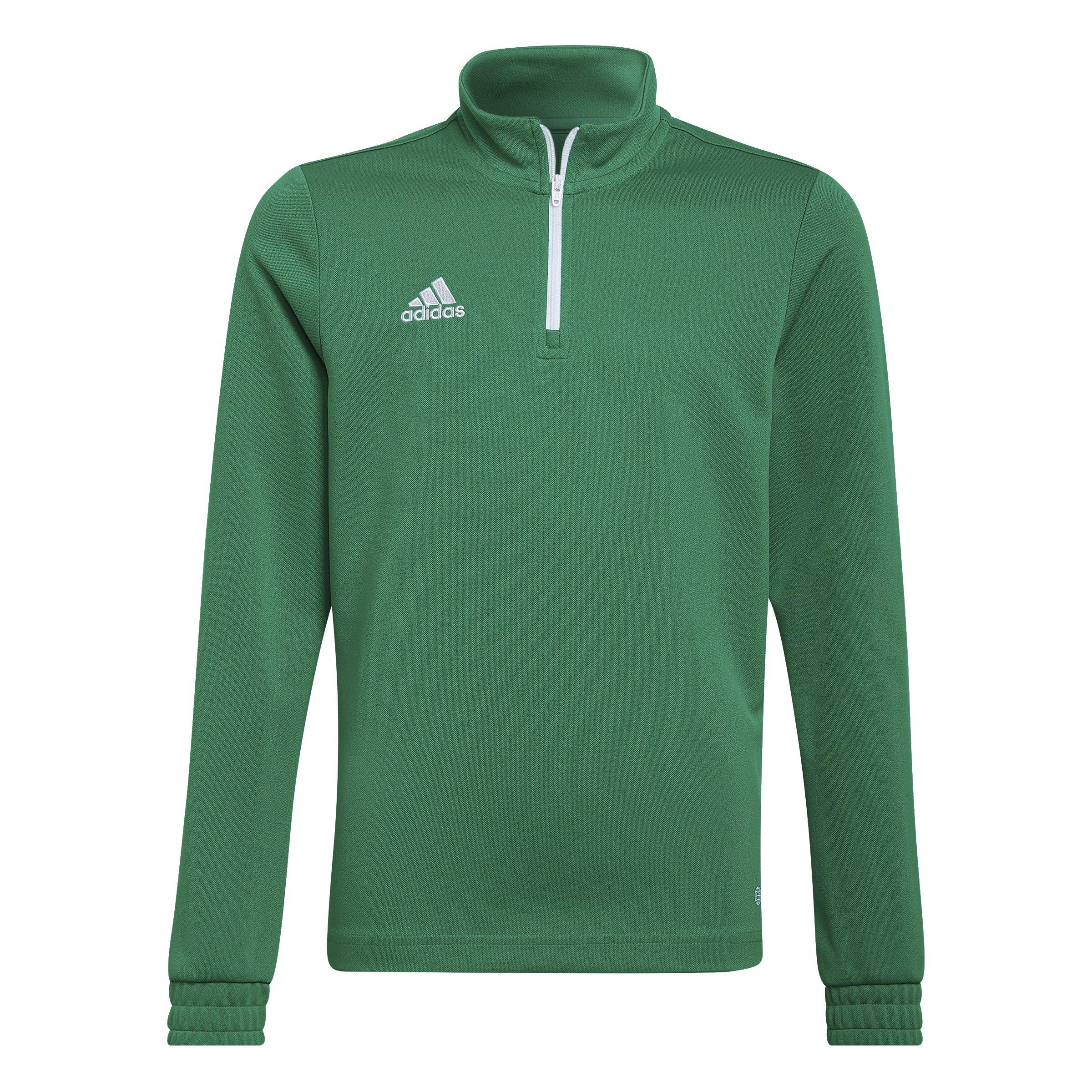 Adidas  Kids Entrada 22 Training Top Juniors - Green/White - 11-12 Years