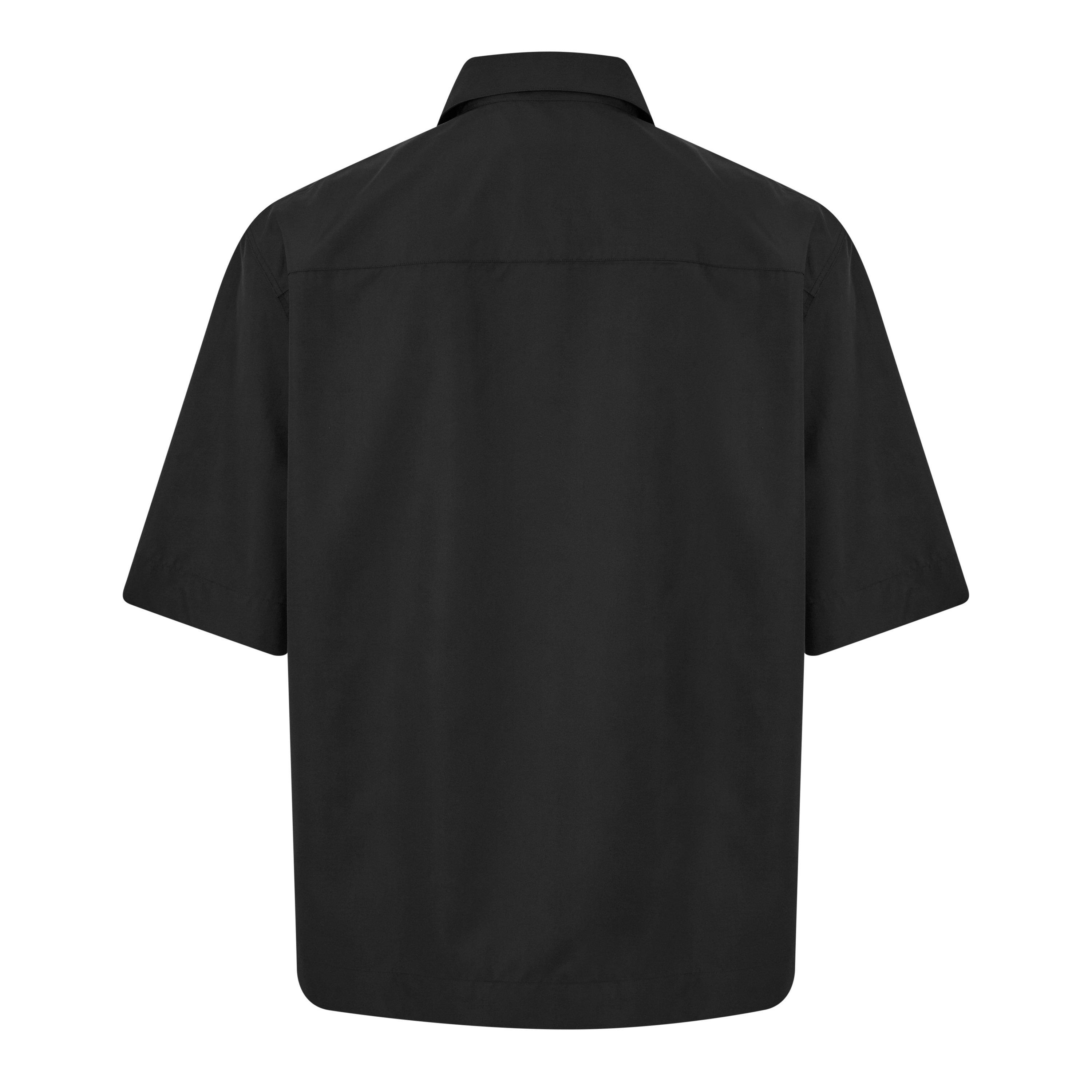 Black - GIVENCHY - Short Sleeved Zip Shirt - 2