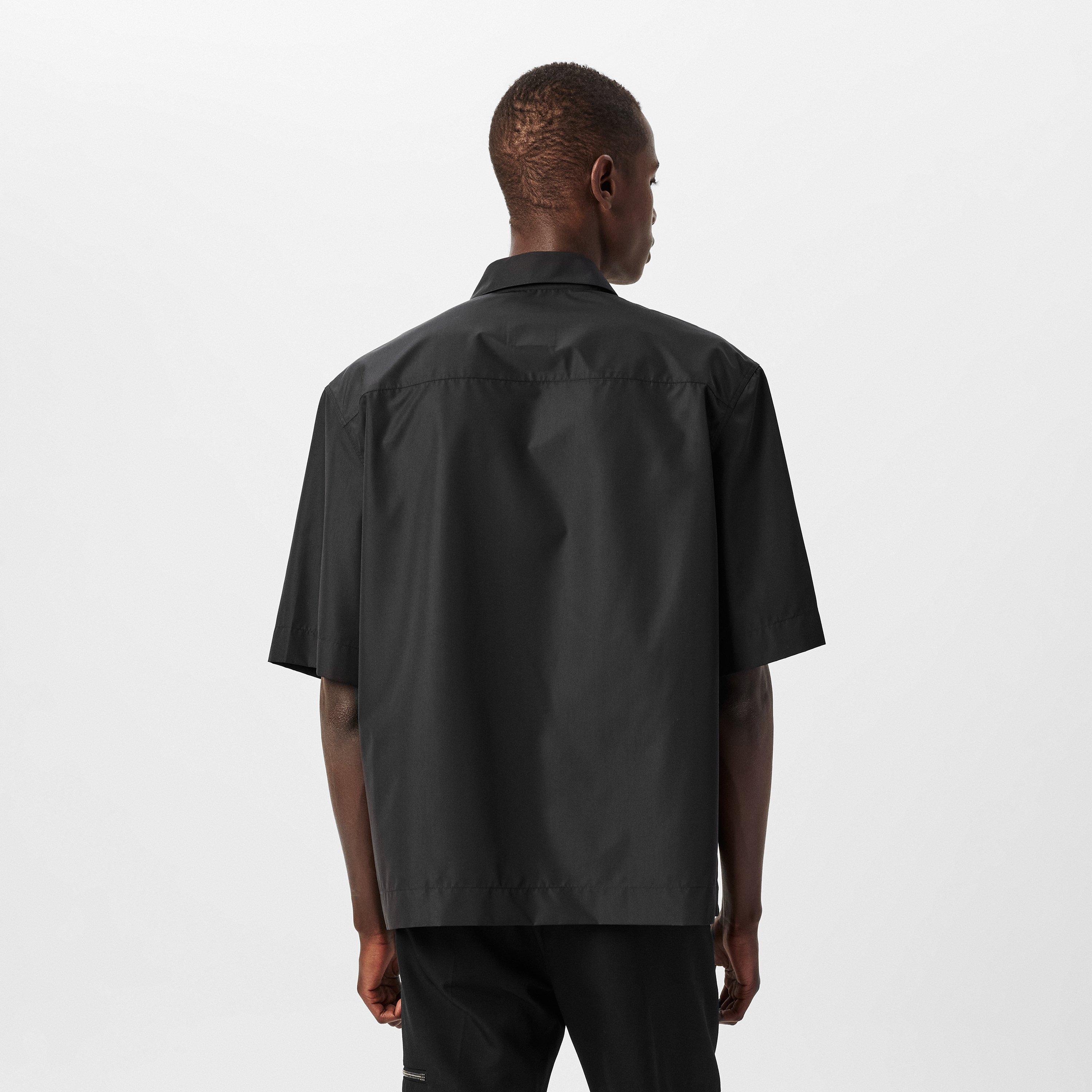 Black - GIVENCHY - Short Sleeved Zip Shirt - 4