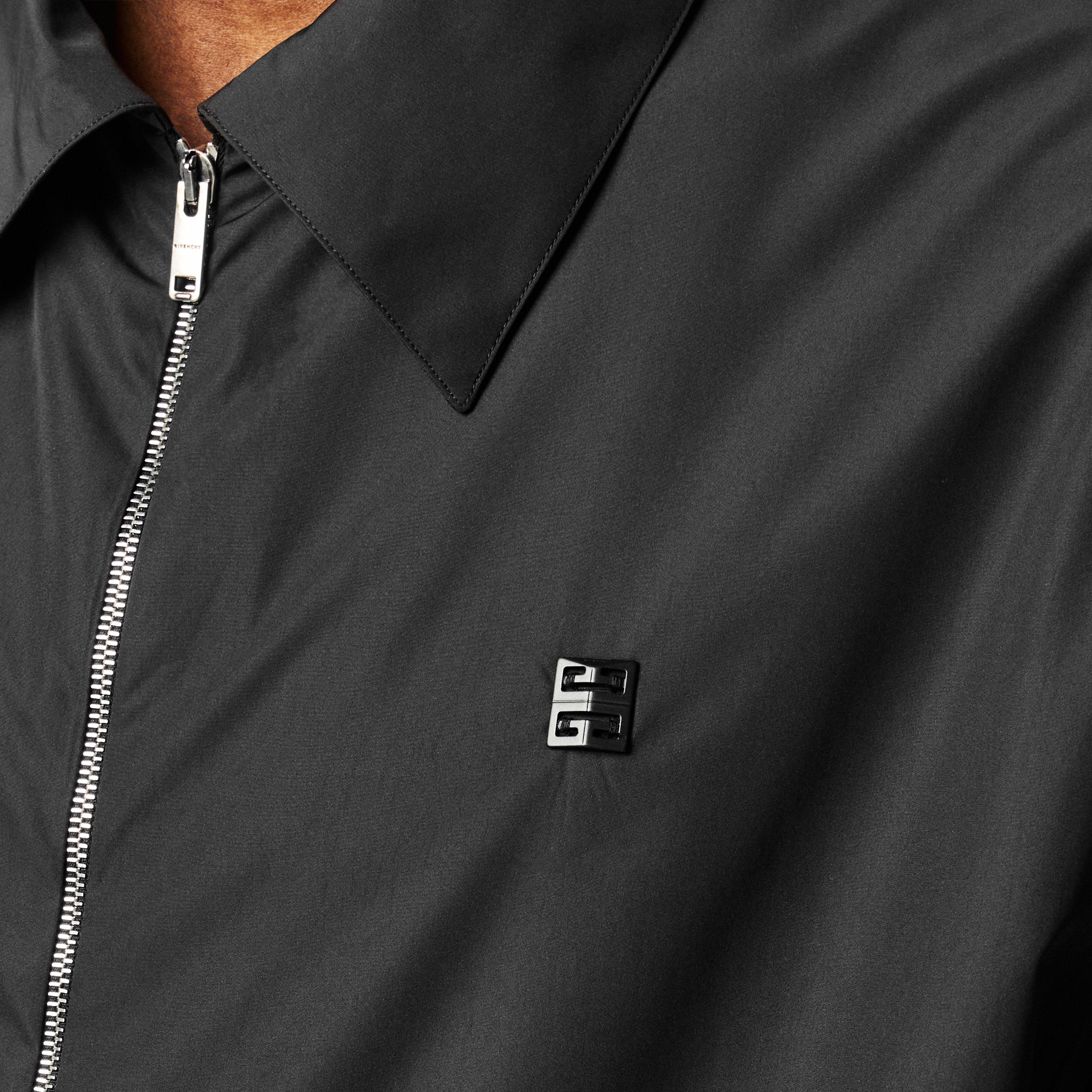 Black - GIVENCHY - Short Sleeved Zip Shirt - 5
