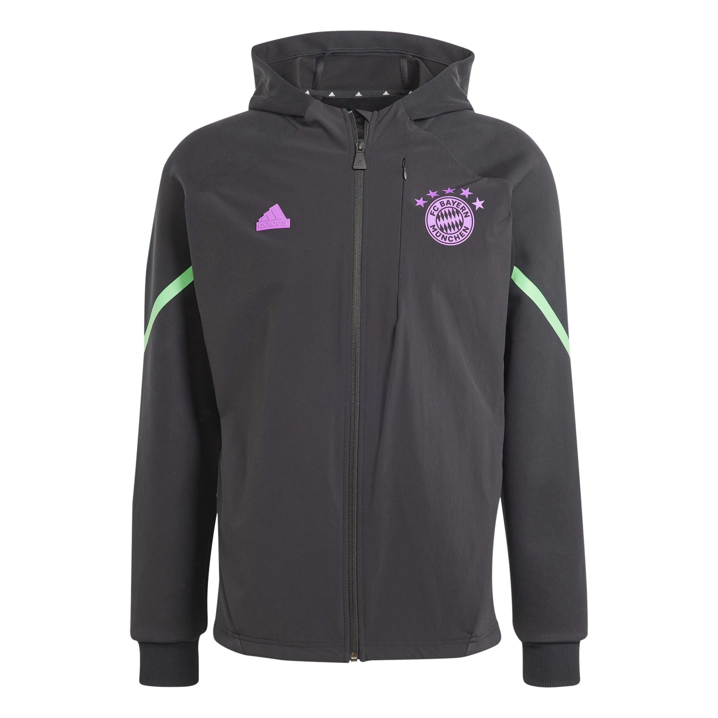 Black - adidas - Bayern Munich Designed For Gameday Full-Zip 2024 2025 Hoodie Mens - 1