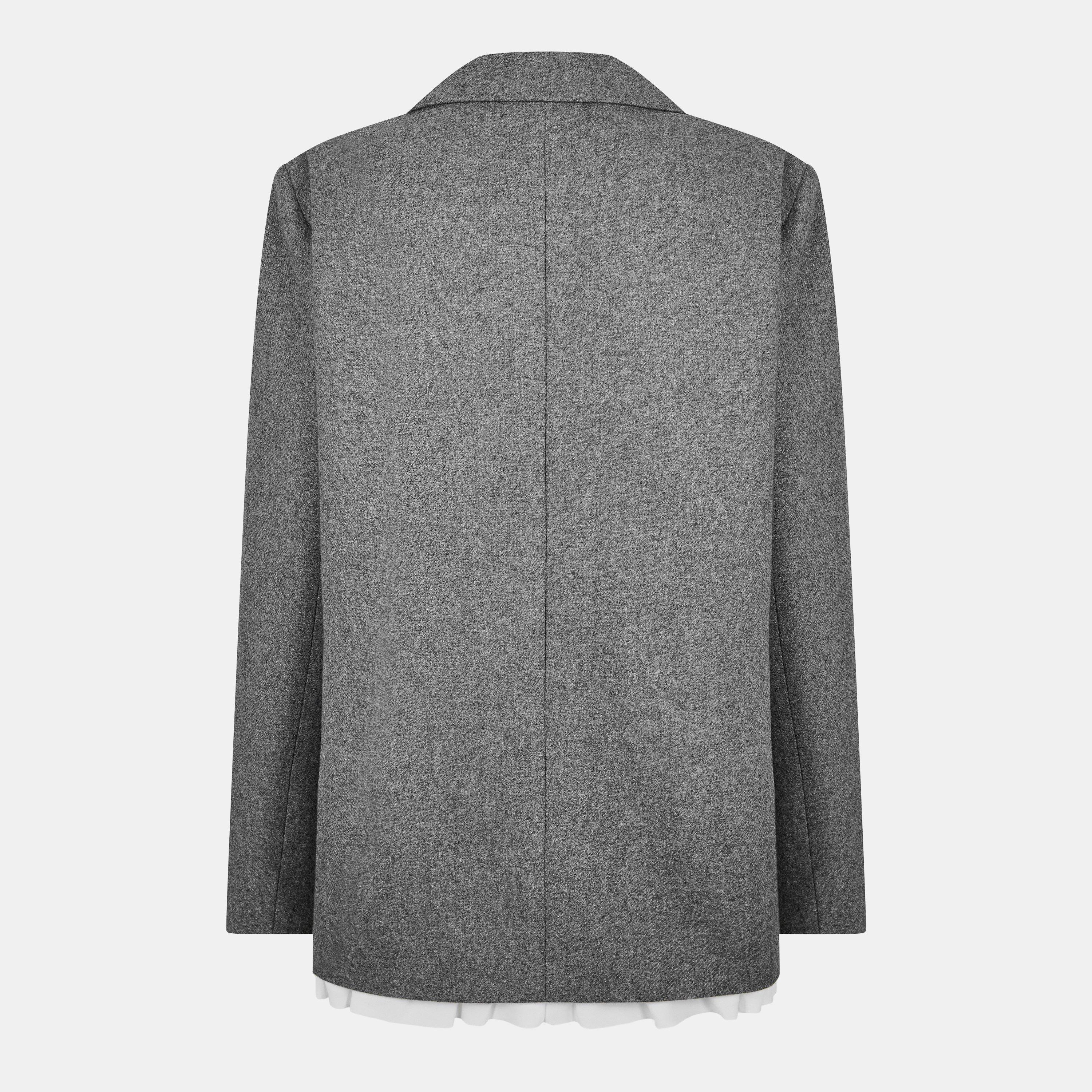 Grey Melange - Edited - Women's Camella Blazer - 2