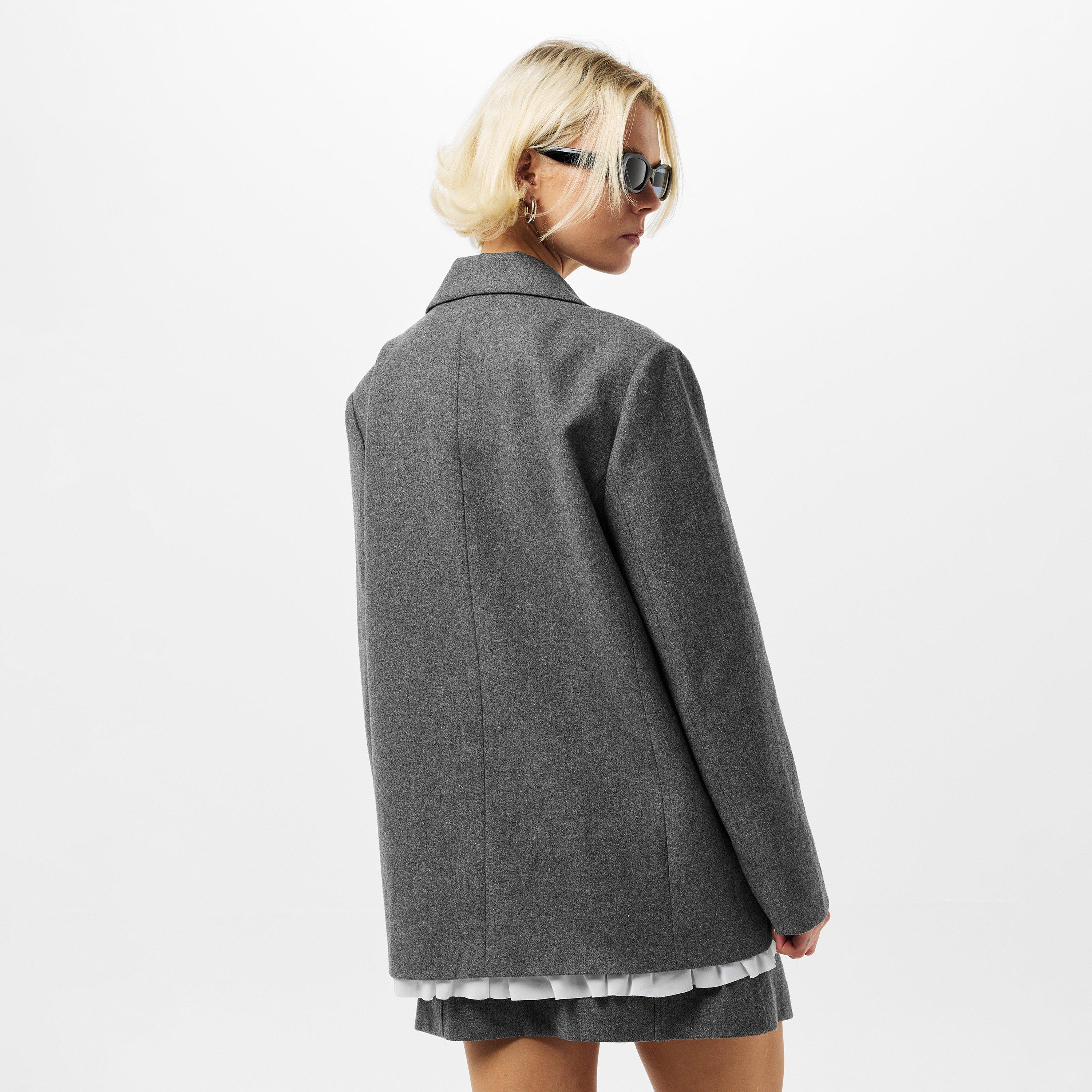 Grey Melange - Edited - Women's Camella Blazer - 4