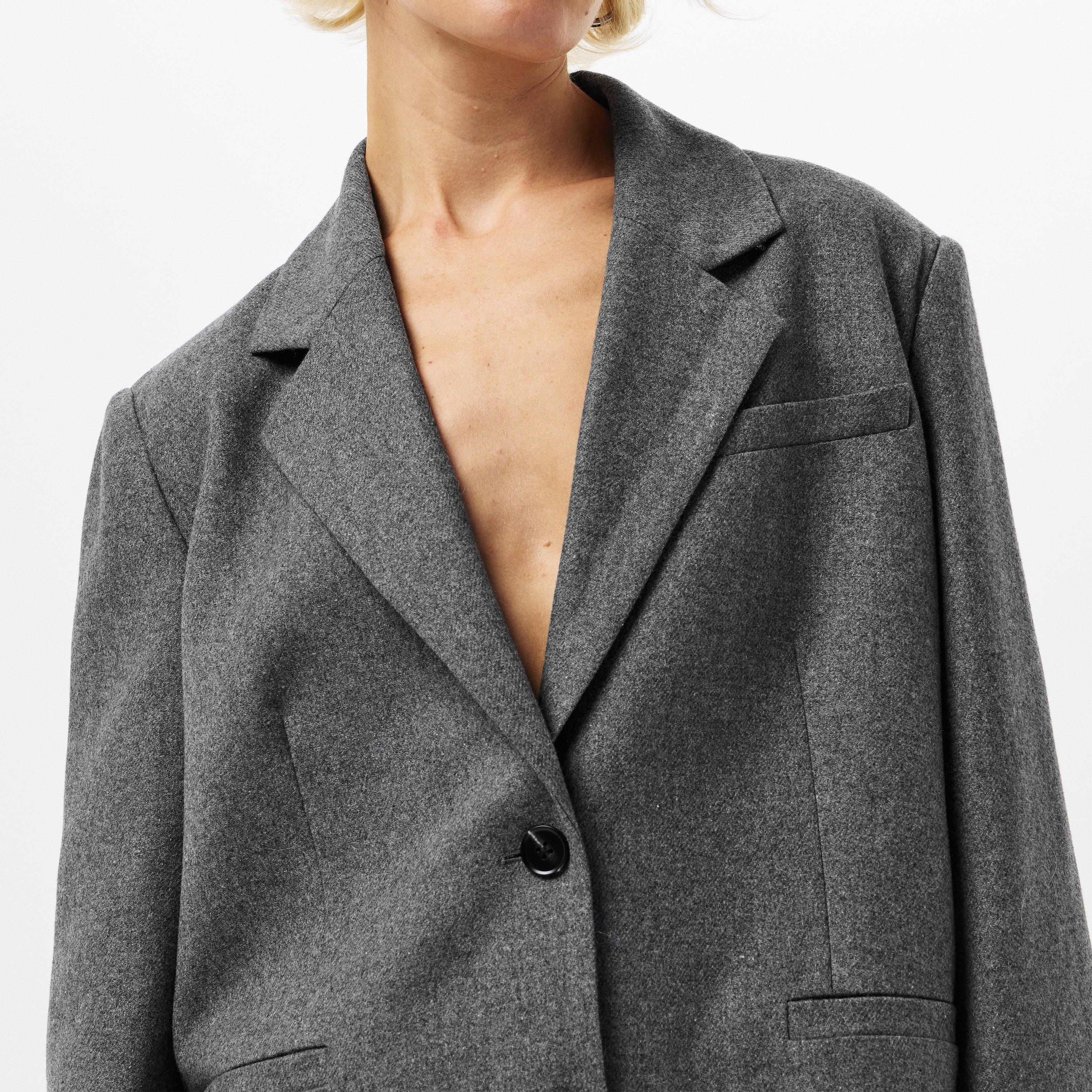 Grey Melange - Edited - Women's Camella Blazer - 5