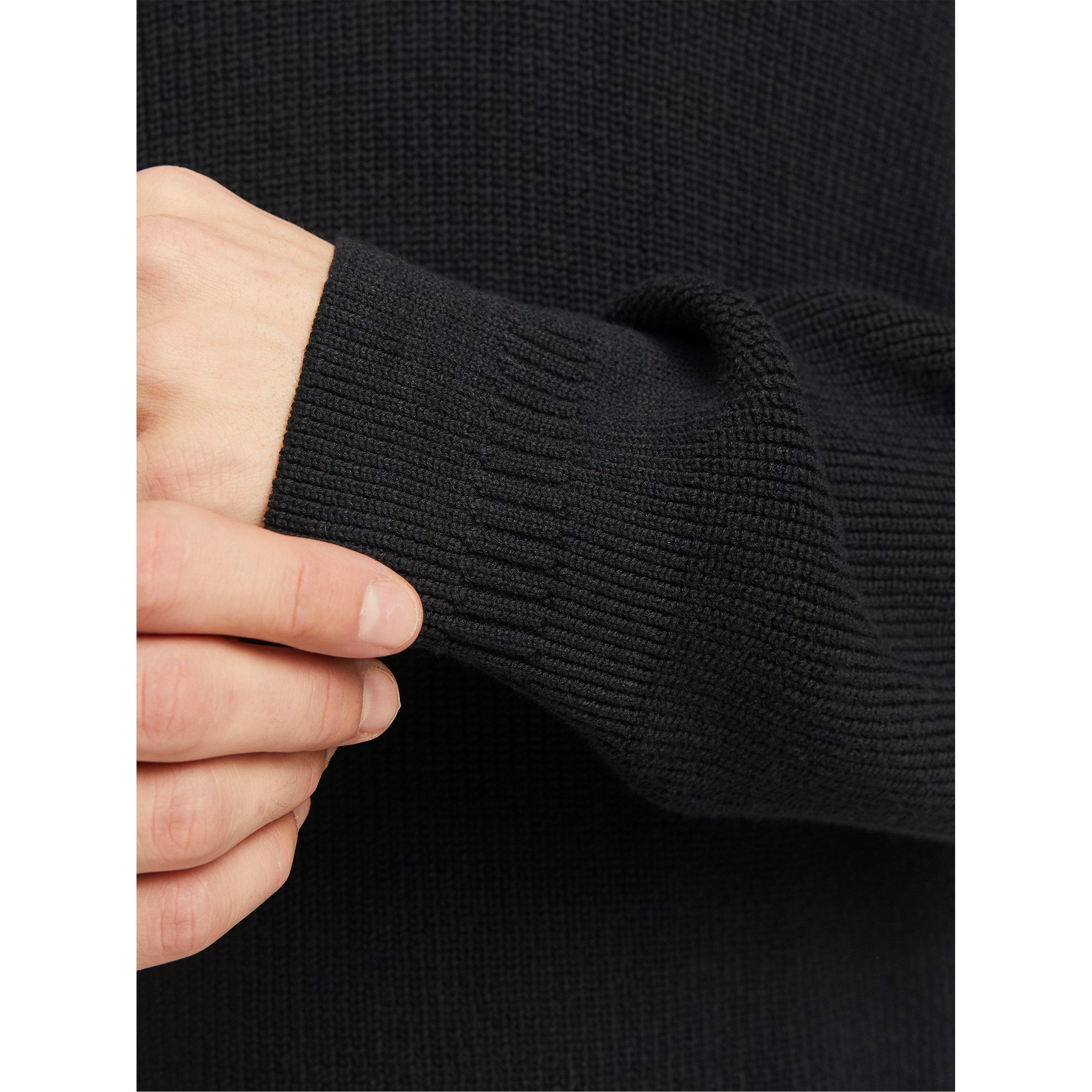 Black - Jack and Jones - JJ Half-Zip Knitted Fleece - 7