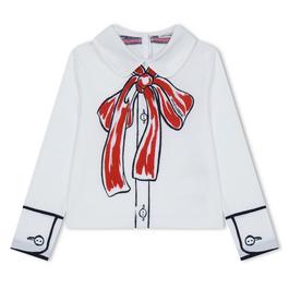 Dolce and Gabbana Long Sleeve Bow T Shirt Juniors