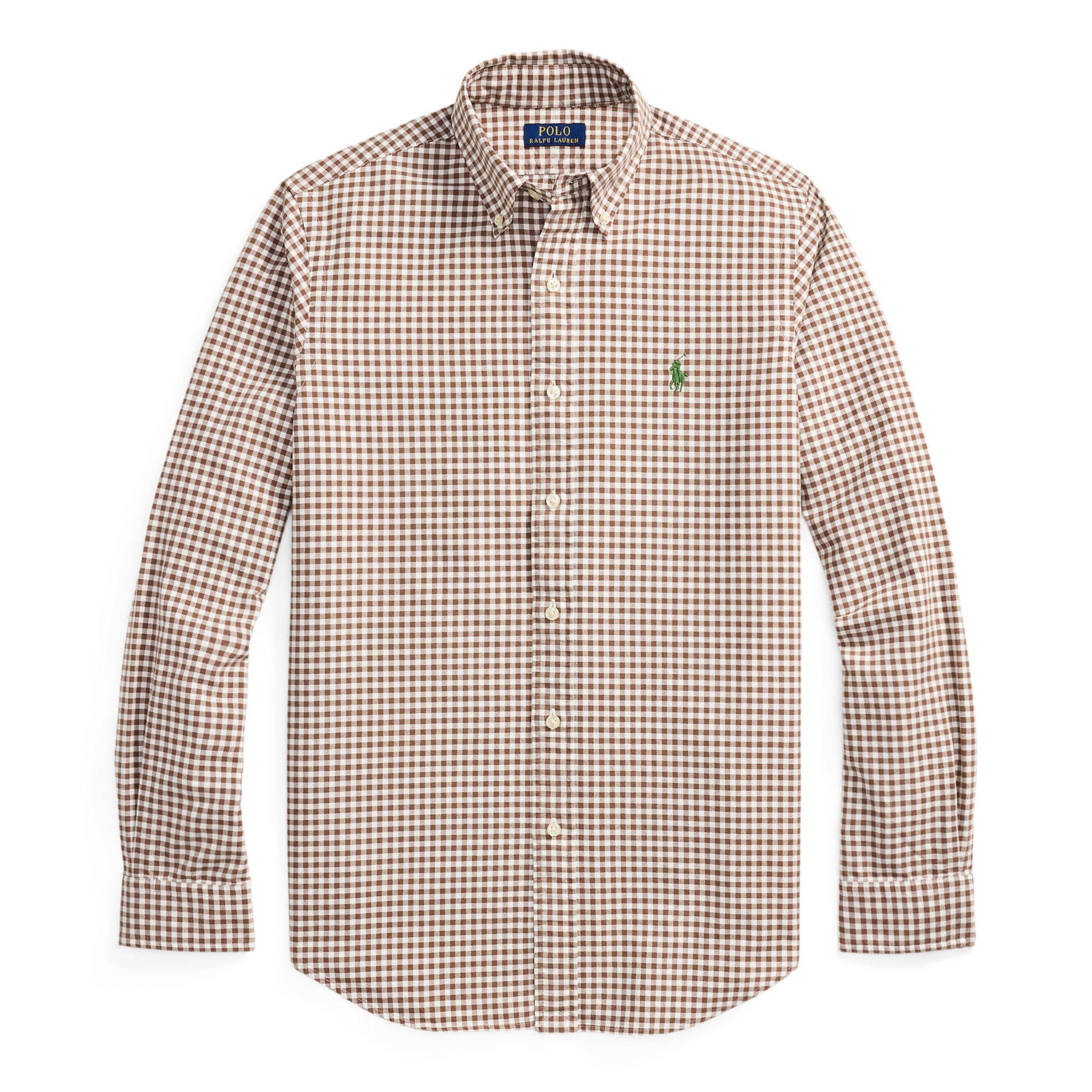 Fall Brown - Polo Ralph Lauren - Men's Oxford Patterned Long Sleeve Shirt - 1