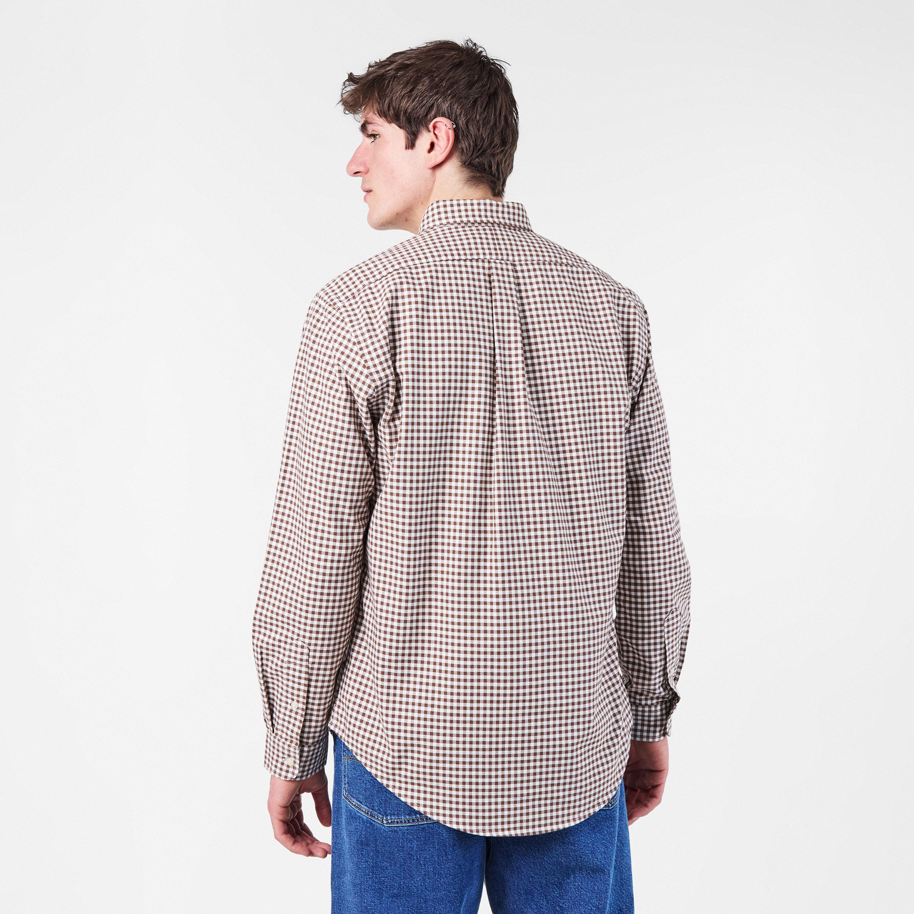 Fall Brown - Polo Ralph Lauren - Men's Ox Lined Long-Sleeve Patterned Shirt - 4