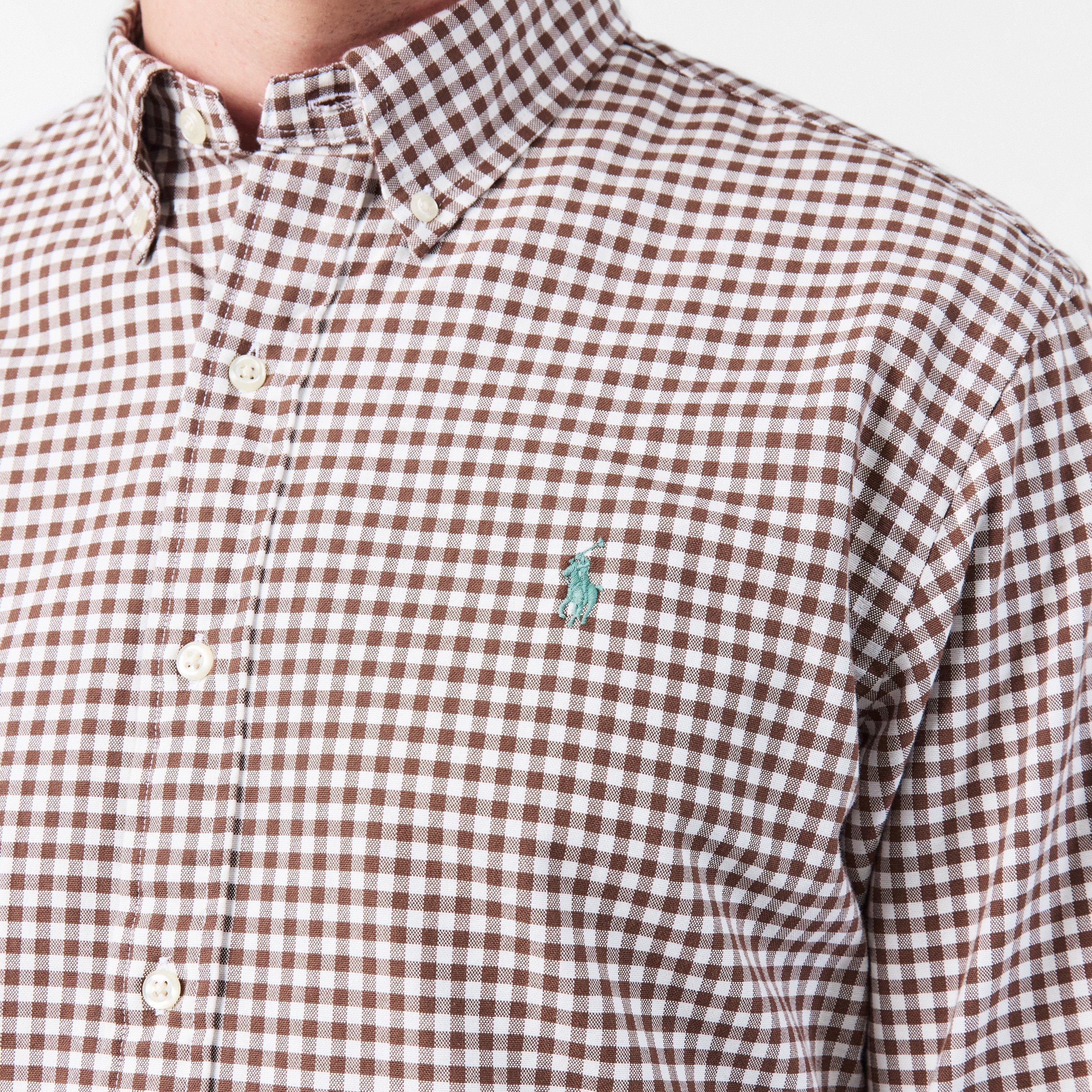 Fall Brown - Polo Ralph Lauren - Men's Ox Lined Long-Sleeve Patterned Shirt - 5