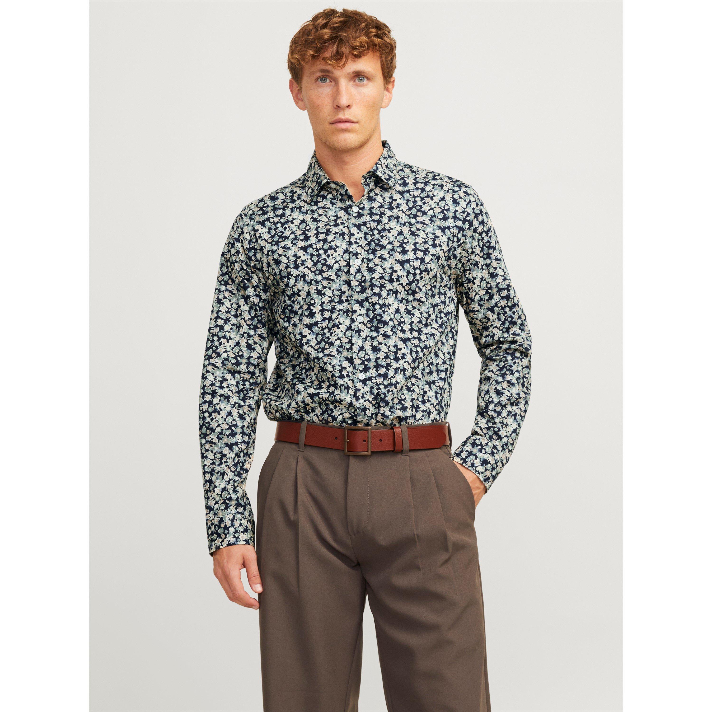Tidal Foam - Jack and Jones - Print Short-Sleeve Oxford Shirt - 7