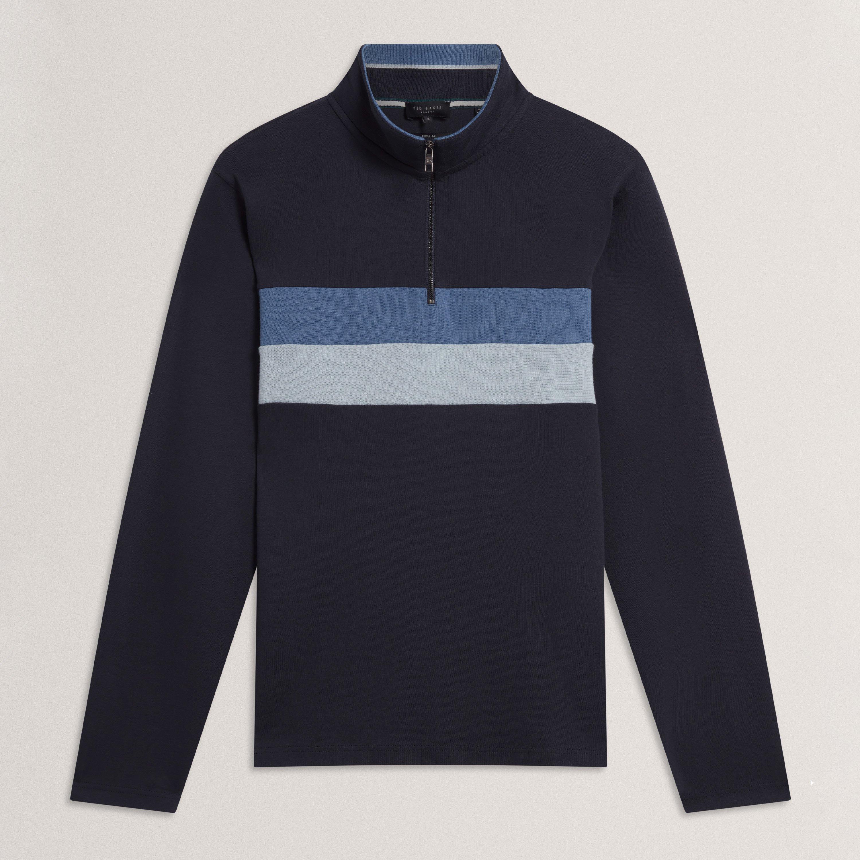 Ted Baker Men's 1/4 Zip Fleece - Navy - XS (1)