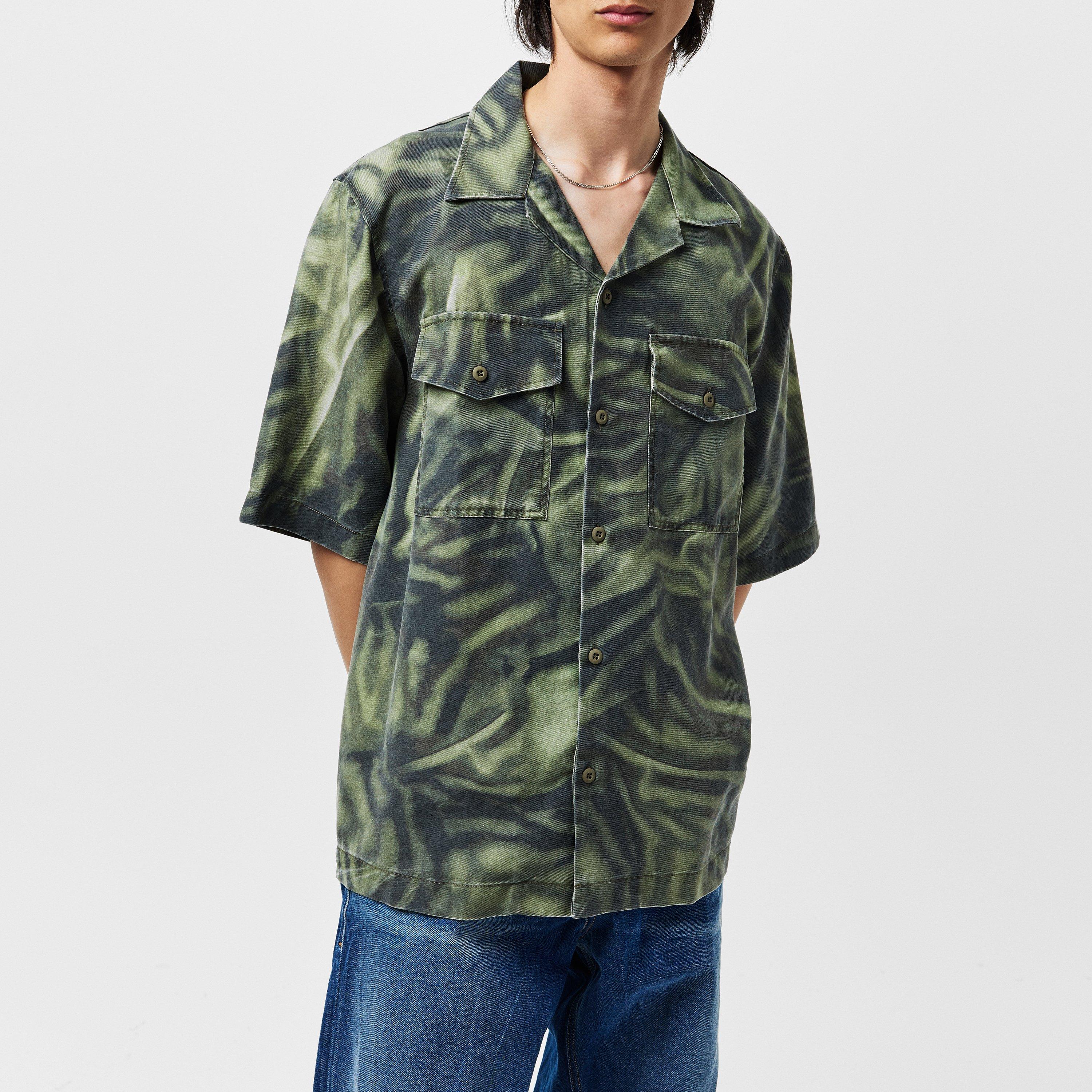 Multicolor - Diesel - Men's Short-Sleeve Plain Shirt - 3