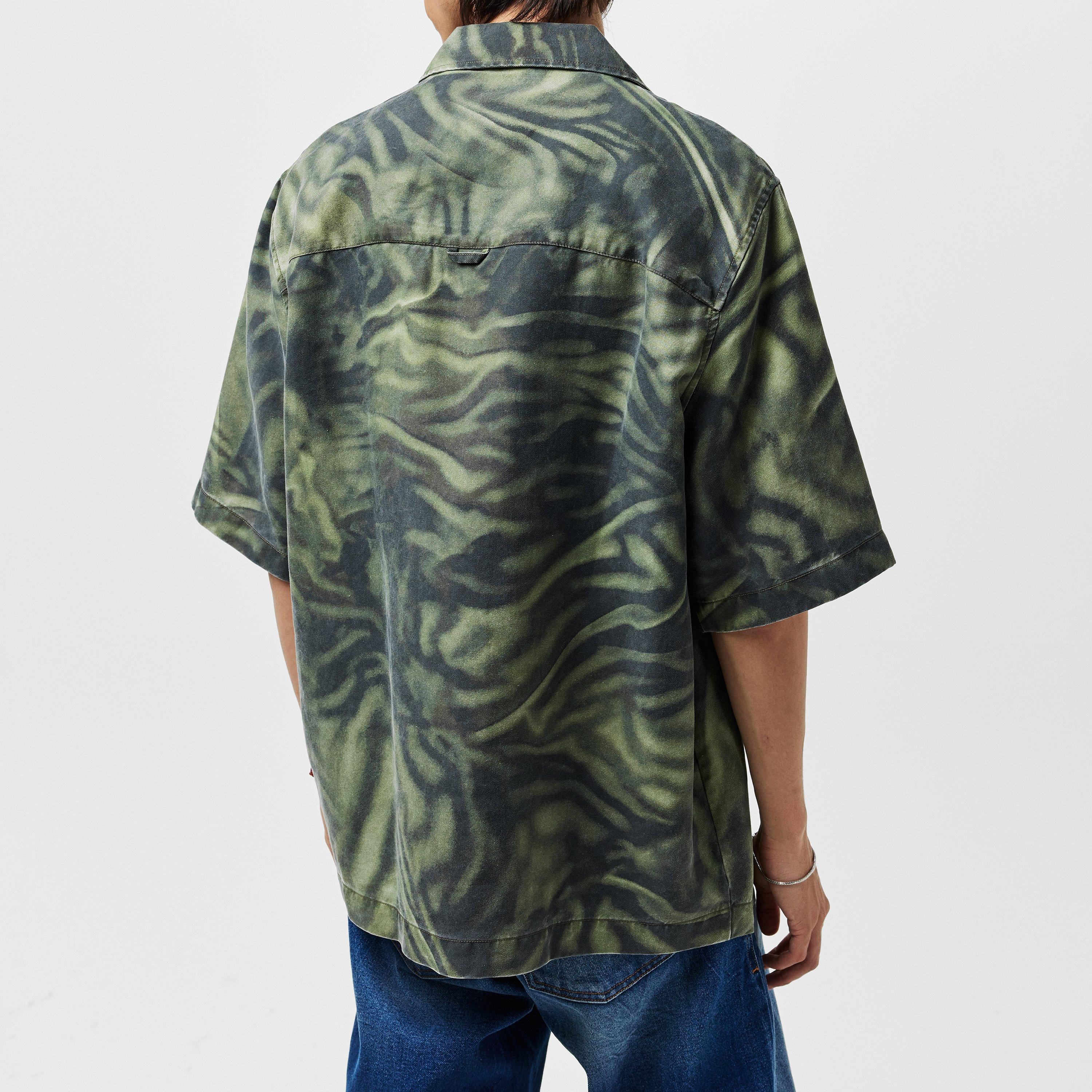 Multicolor - Diesel - Men's Short-Sleeve Plain Shirt - 4