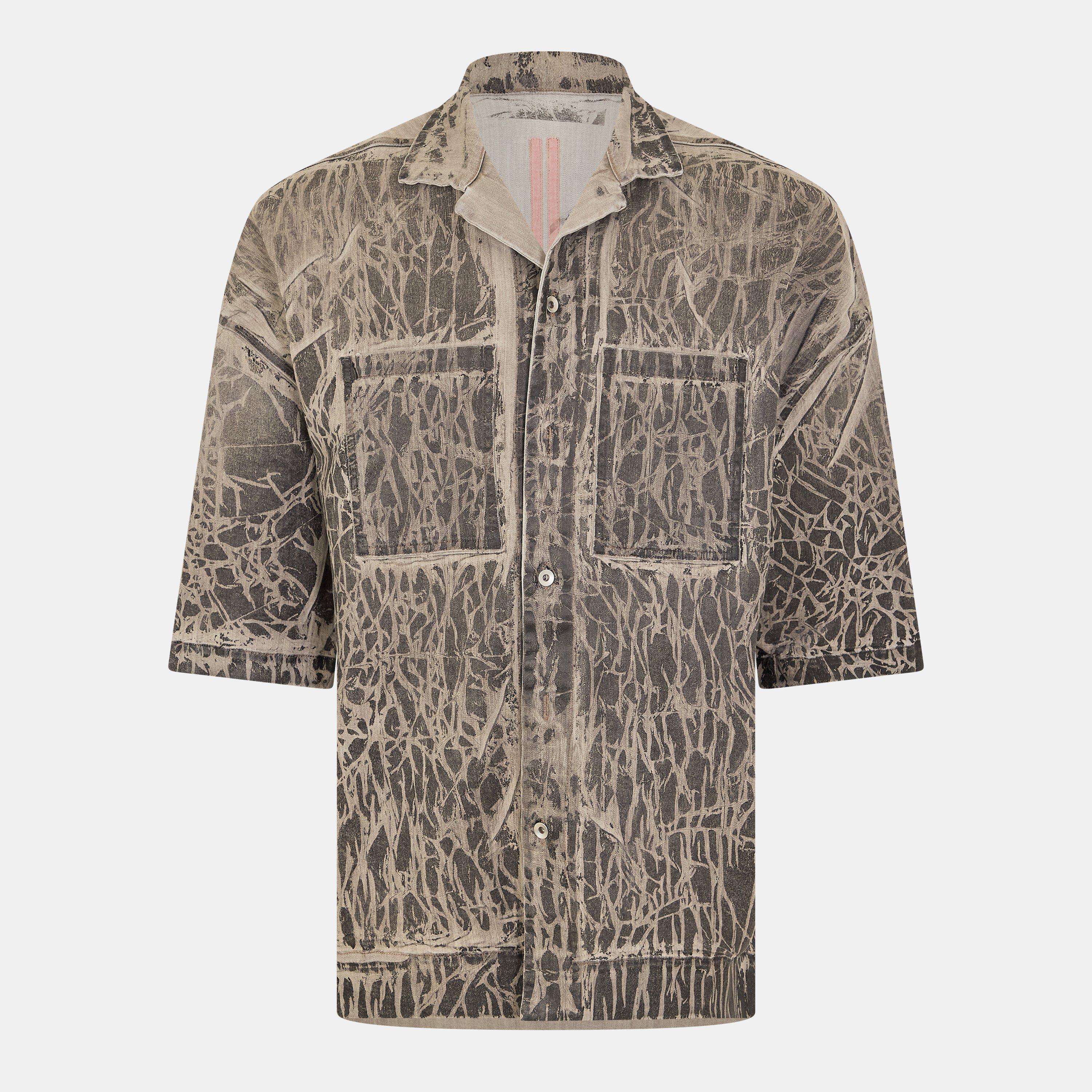 Black Foil 59 - Rick Owens Drkshdw - Men's Tommy Short Sleeve Plain Shirt - 1