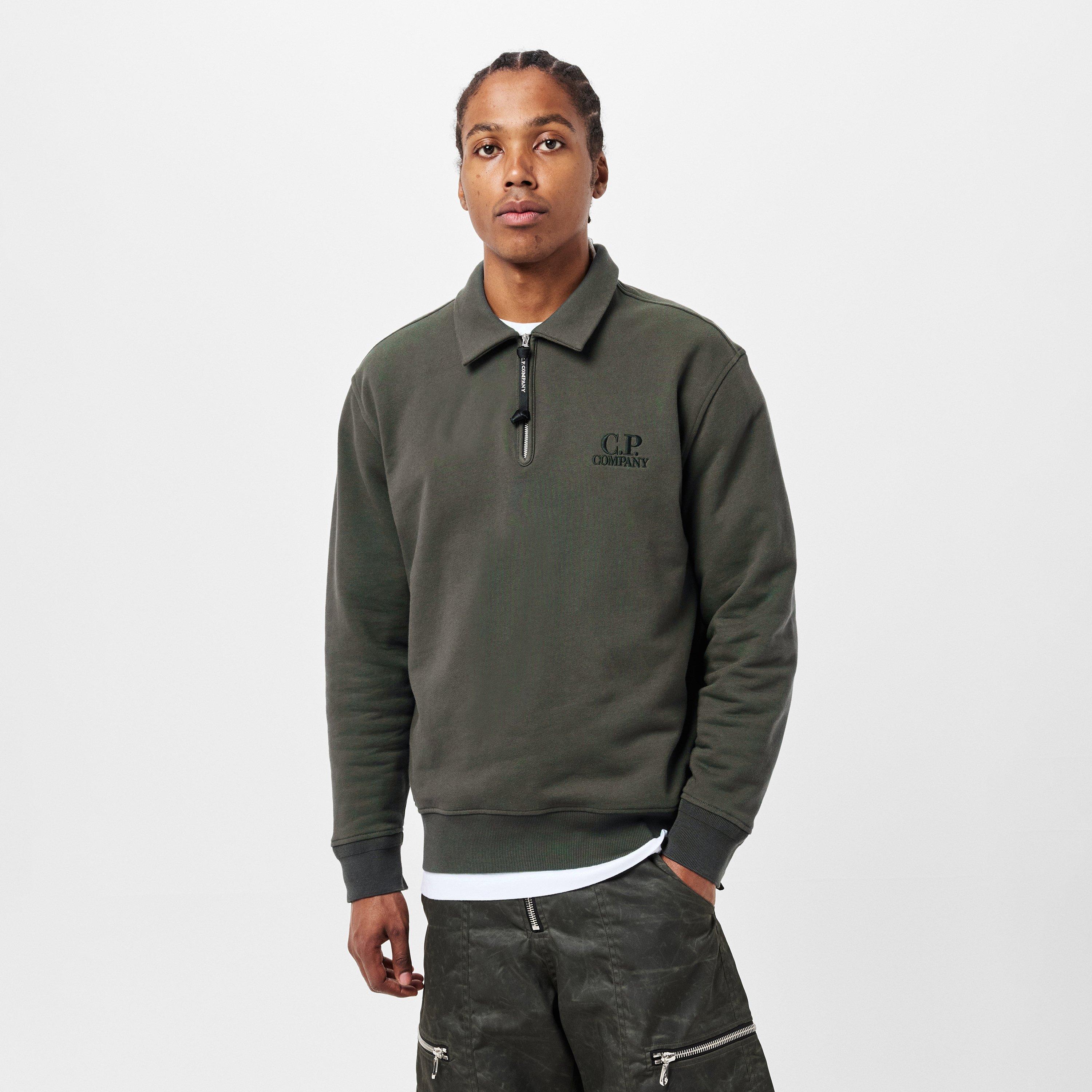 Dk Shadow 978 - CP Company - Quarter Zip Sweatshirt - 3