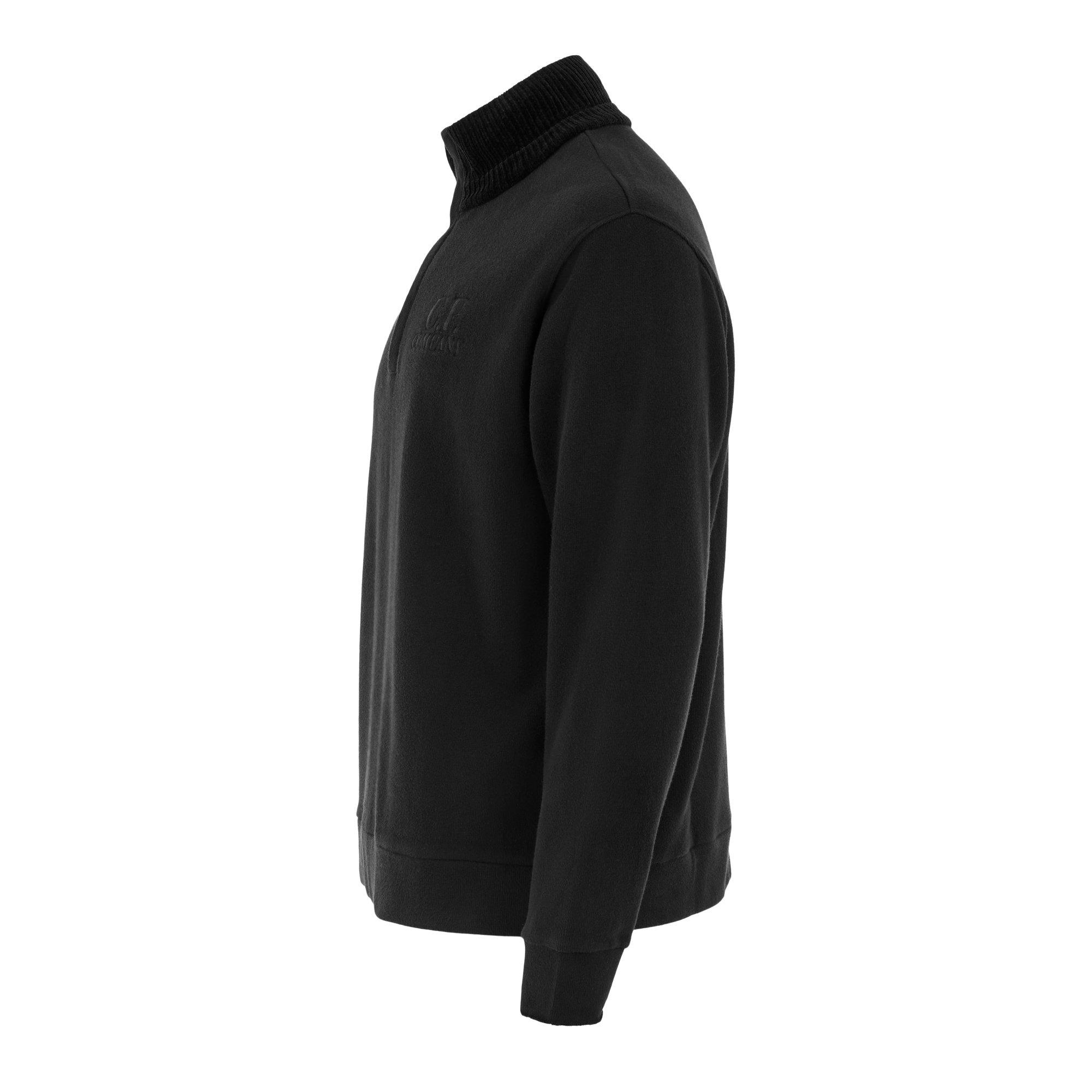 Black 999 - CP Company - Polo Collar Sweatshirt - 2