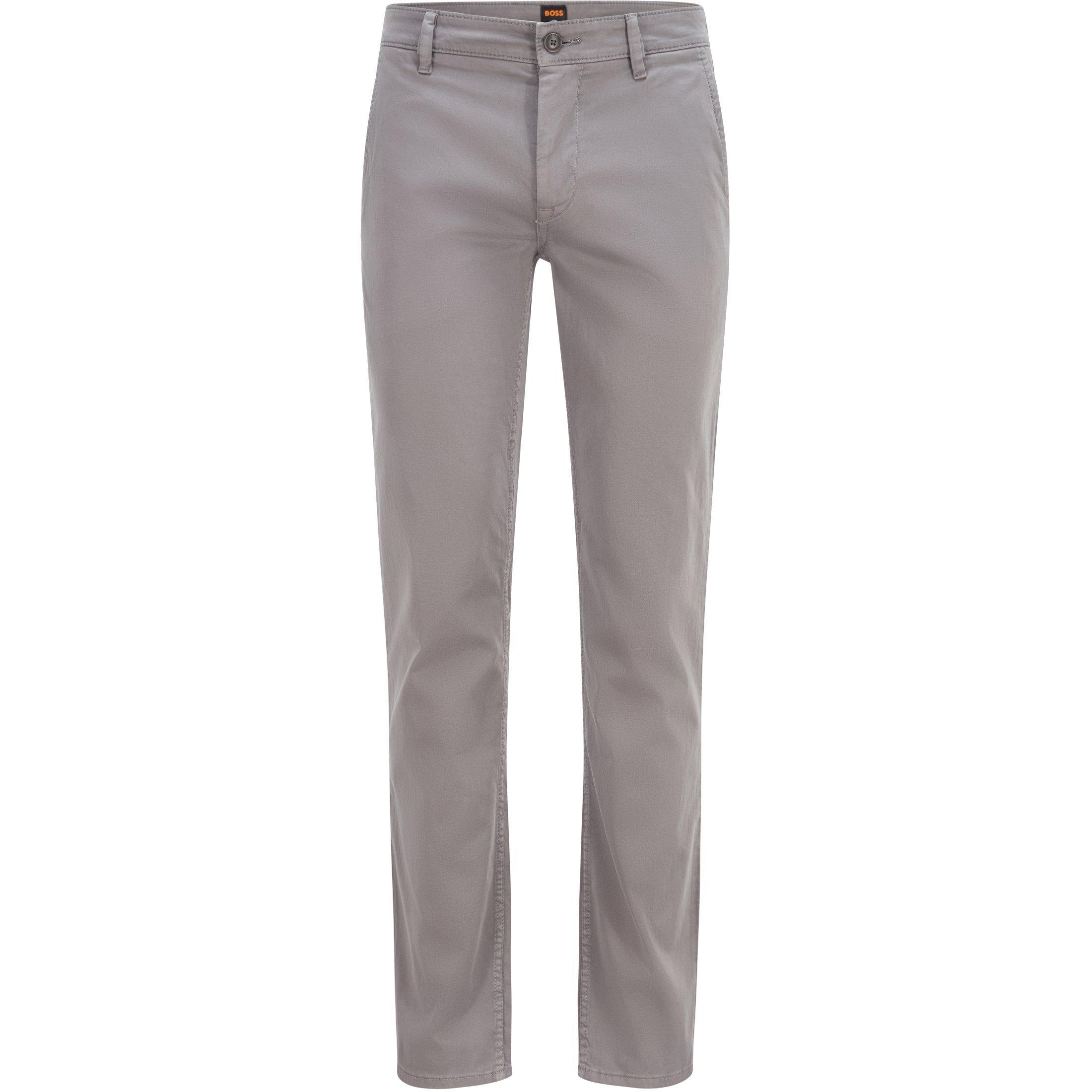 Boss Men's Hbo Chino Slim Trousers, Slim-Fit - Dark Grey 027 - 33W XL