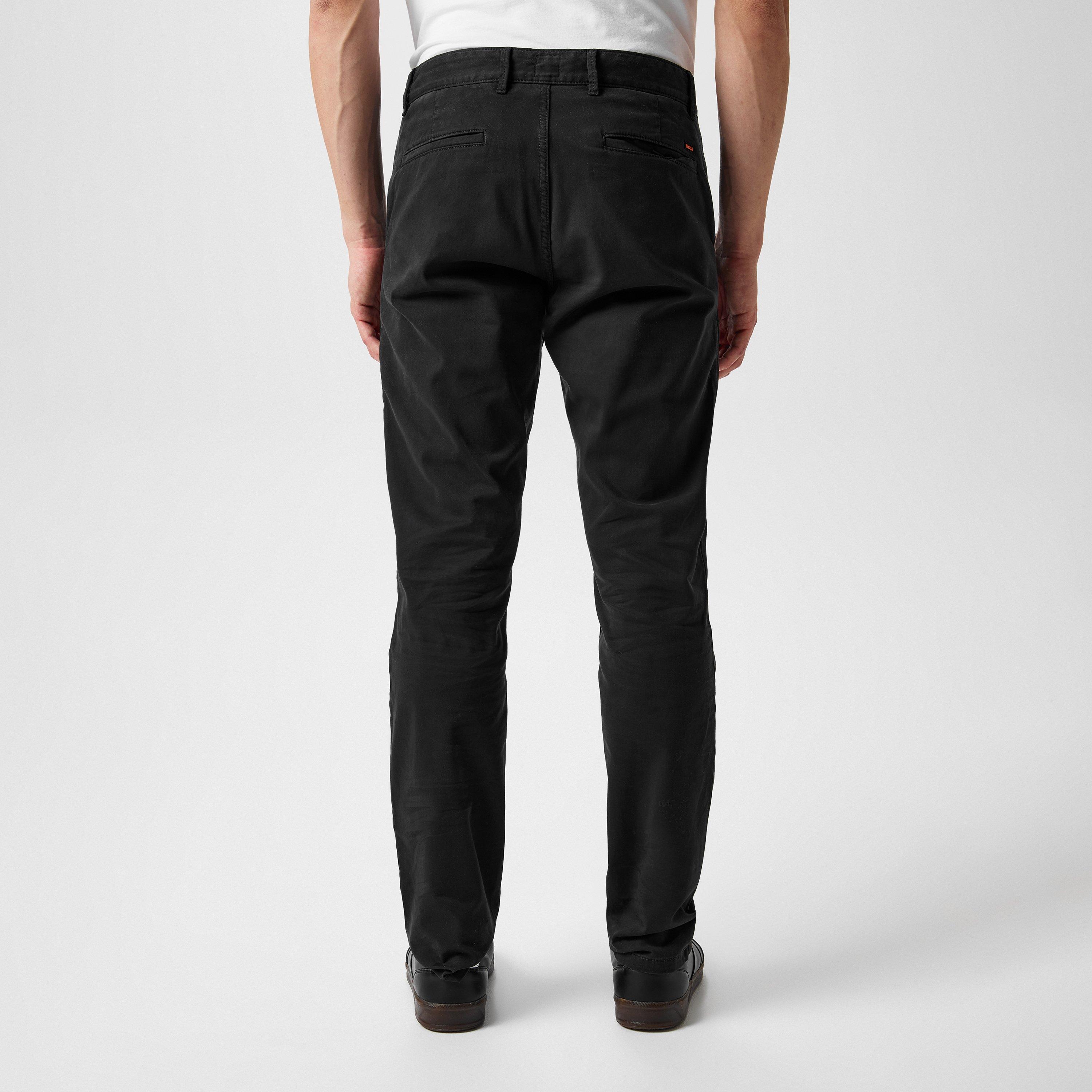 Black 001 - Boss - Men's HBO Chino Slim Trousers, Slim-fit - 4