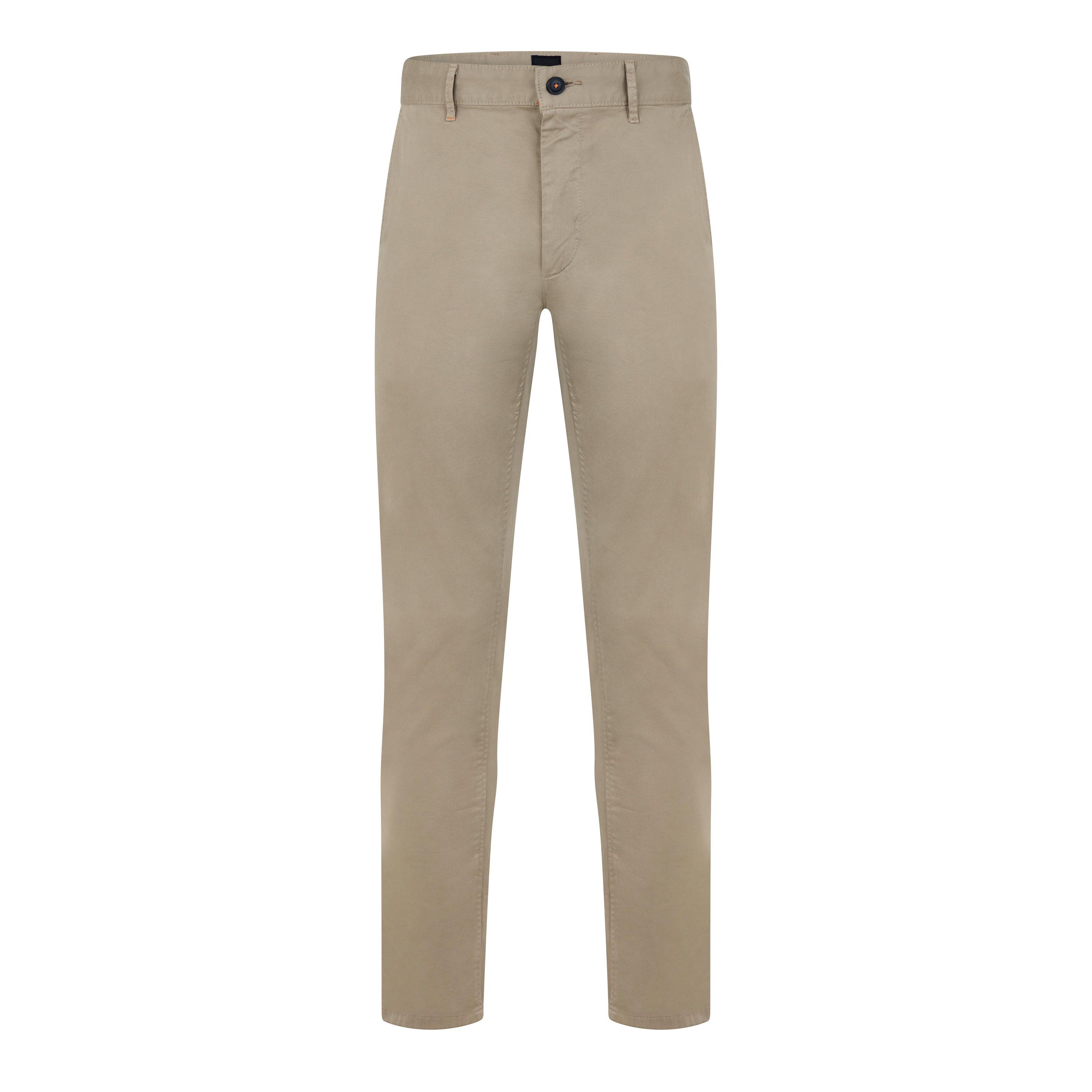 Pastel Brown239 - Boss - Men's HBO Chino Slim Trousers, Slim-fit - 7