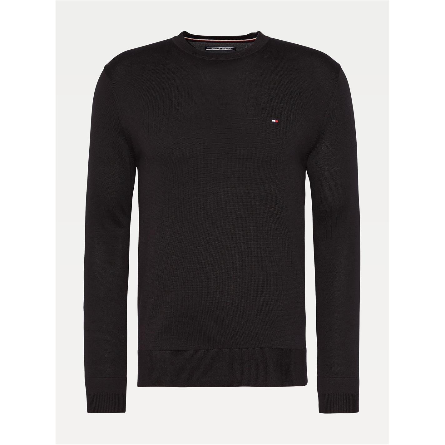 Tommy Hilfiger Men's Crew Neck Jumper - Black 032 - XS