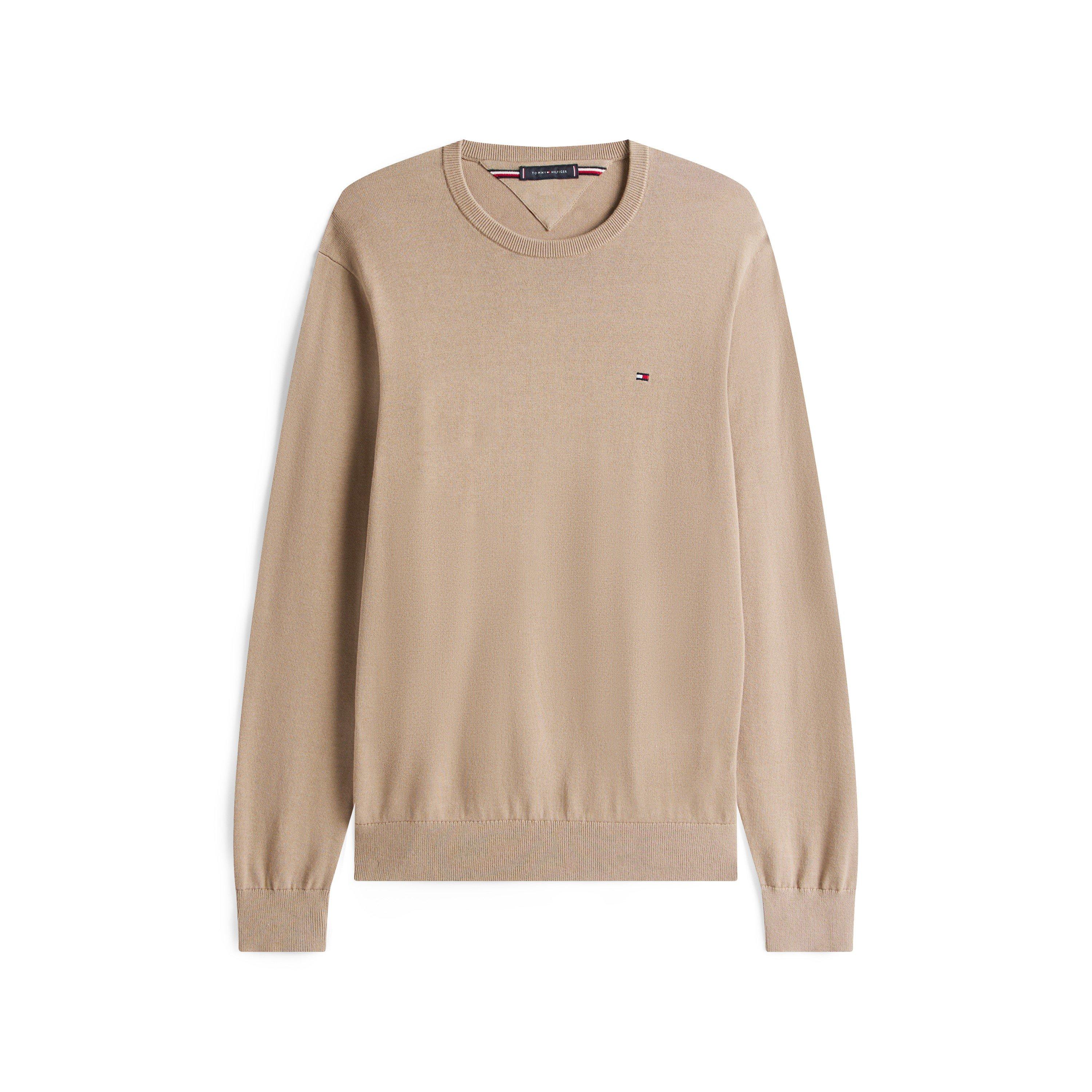 Tommy Hilfiger Crew Neck Jumper - Coast Taupe AFE - S