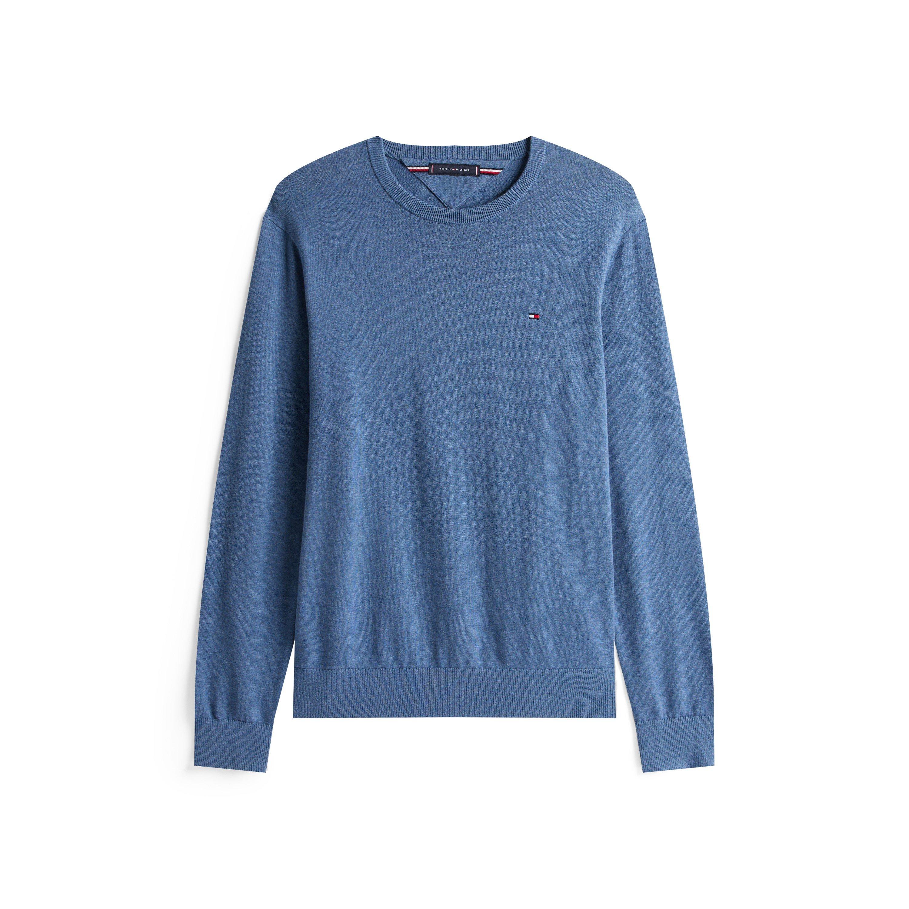 Tommy Hilfiger Crew Neck Jumper - Petrol Blue DVC - L