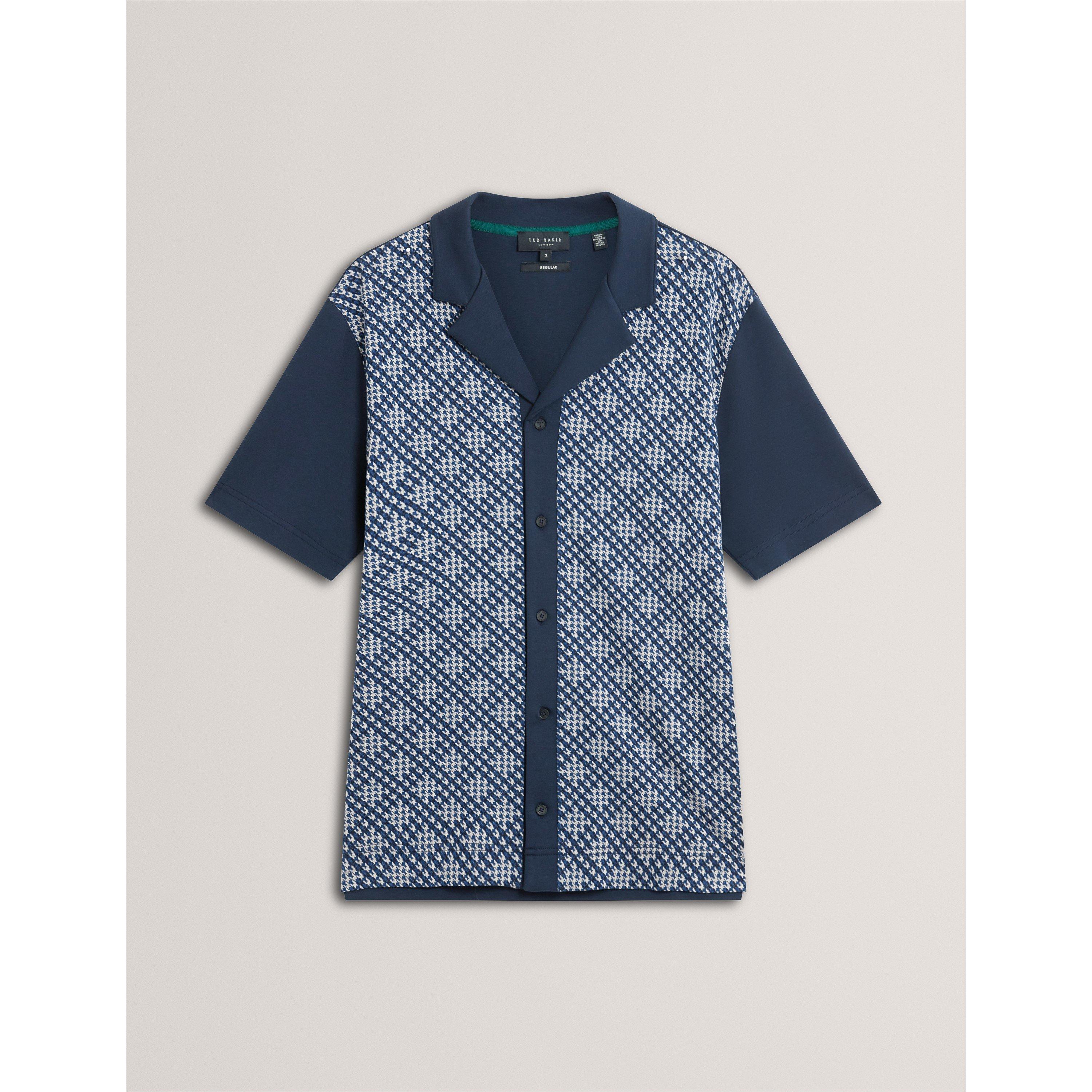 Ted Baker Men's Long-Sleeve Plain Shirt - Navy - XL (5)