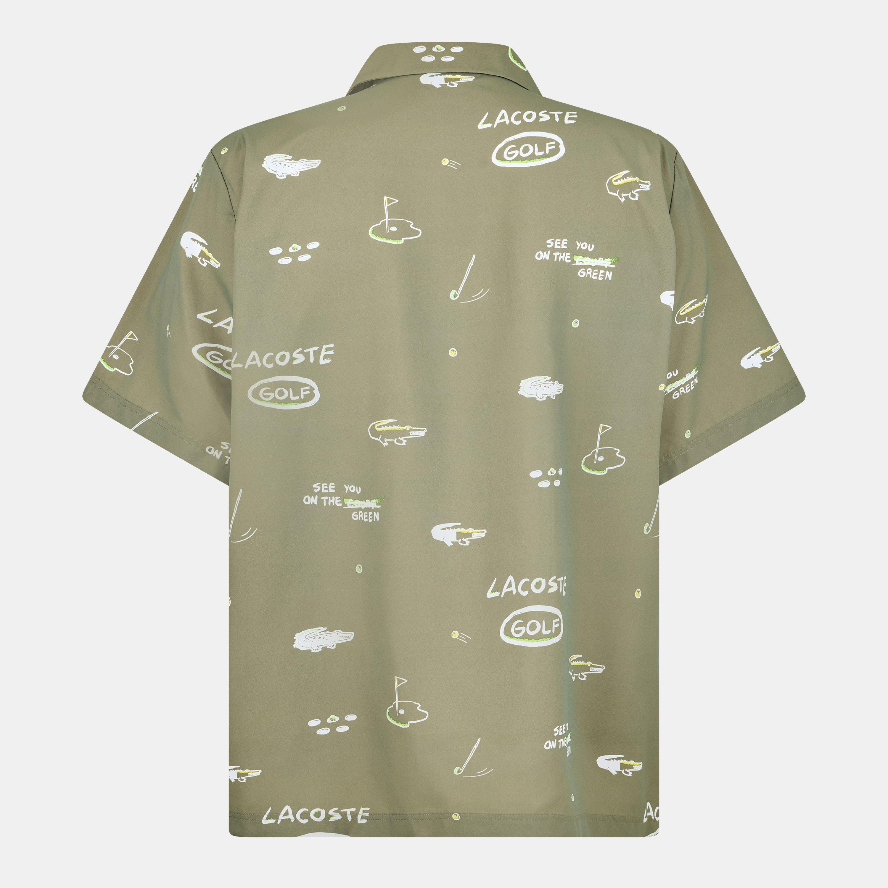 Khaki/Mehl - Lacoste - Long-Sleeve Oxford Shirt - 2