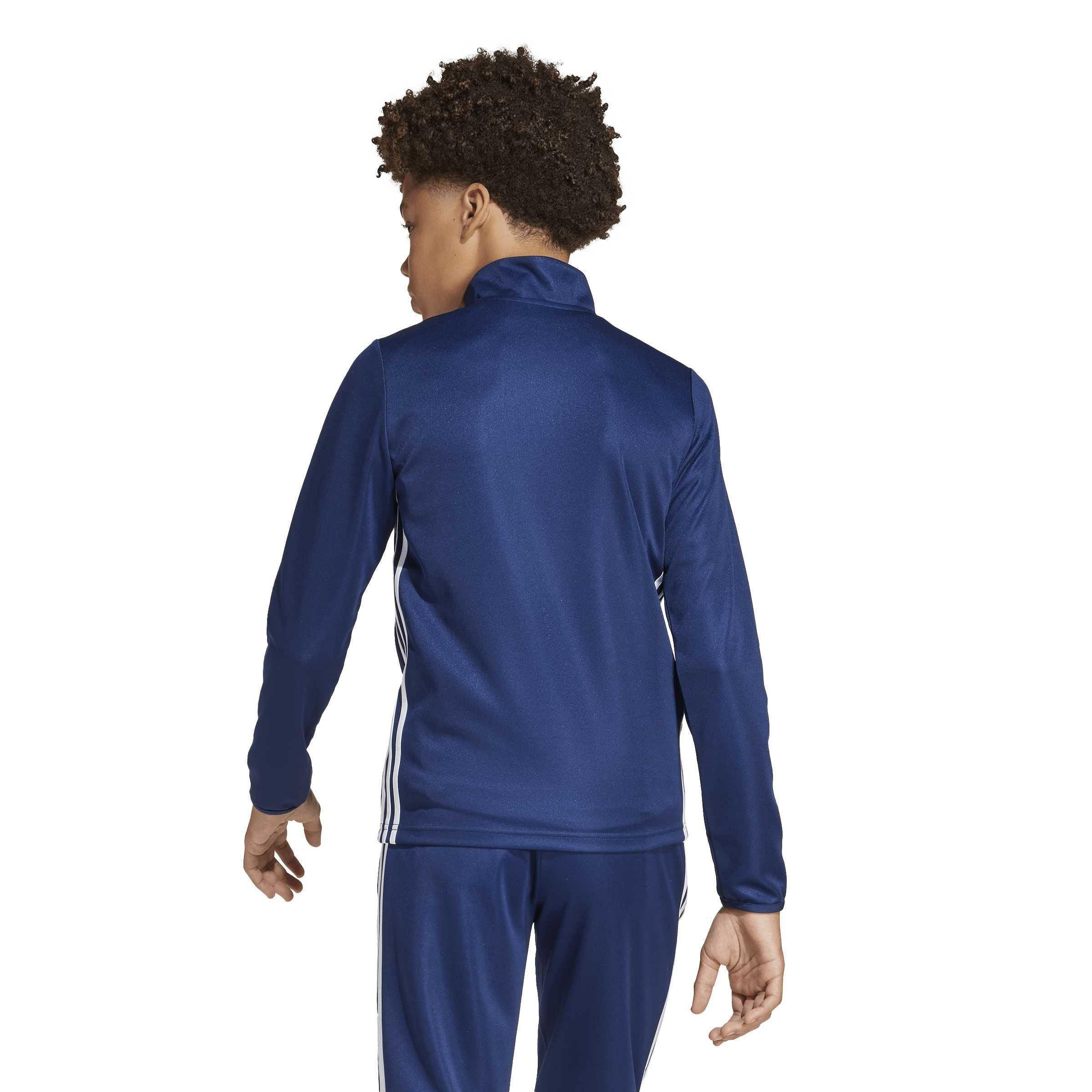 Navblu/Red - adidas - Kids' Tiro Es Quarter-Zip Long-Sleeve Tracksuit Top - 5