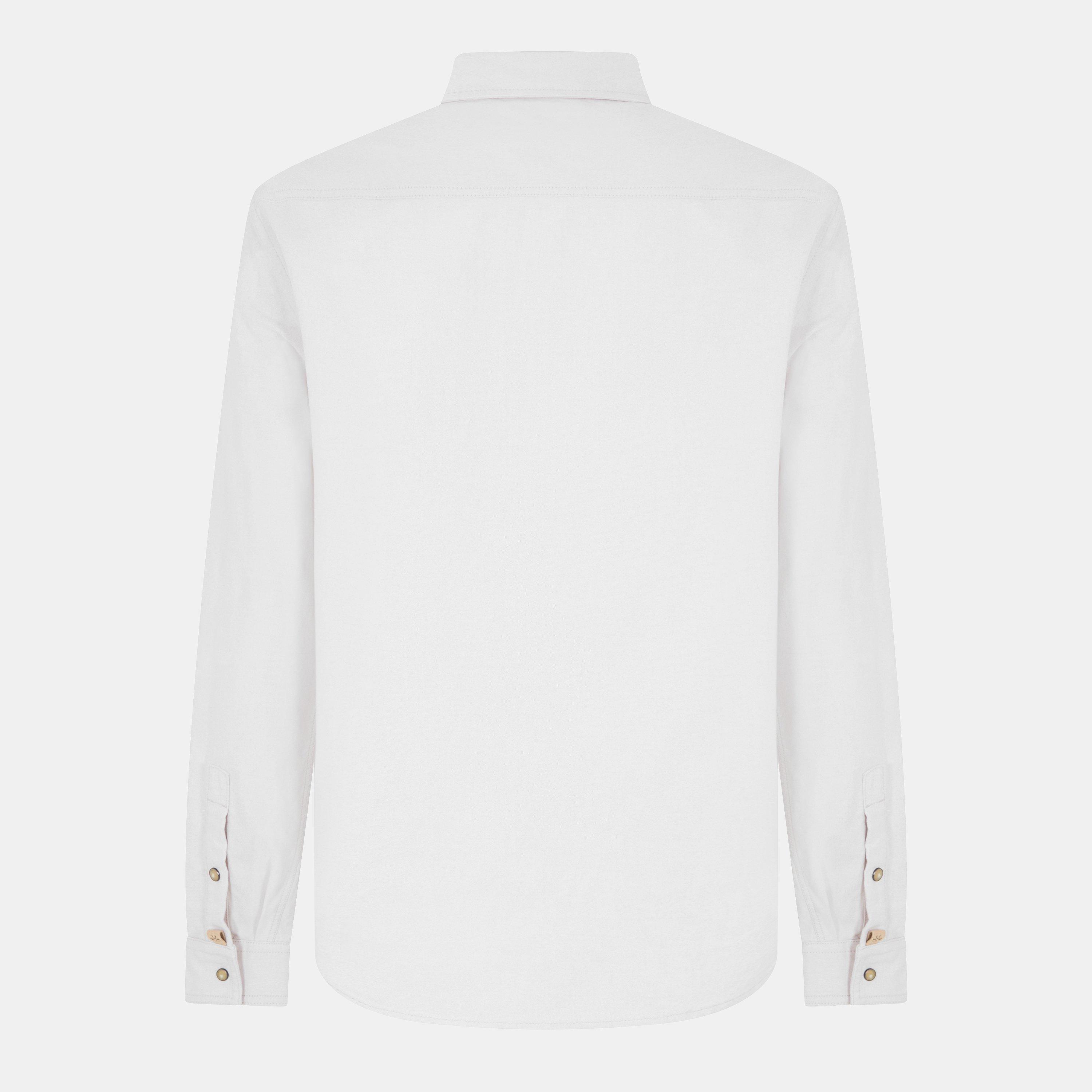 White - Jacob Cohen - Men's Long-Sleeve Pocket Plain Shirt - 2