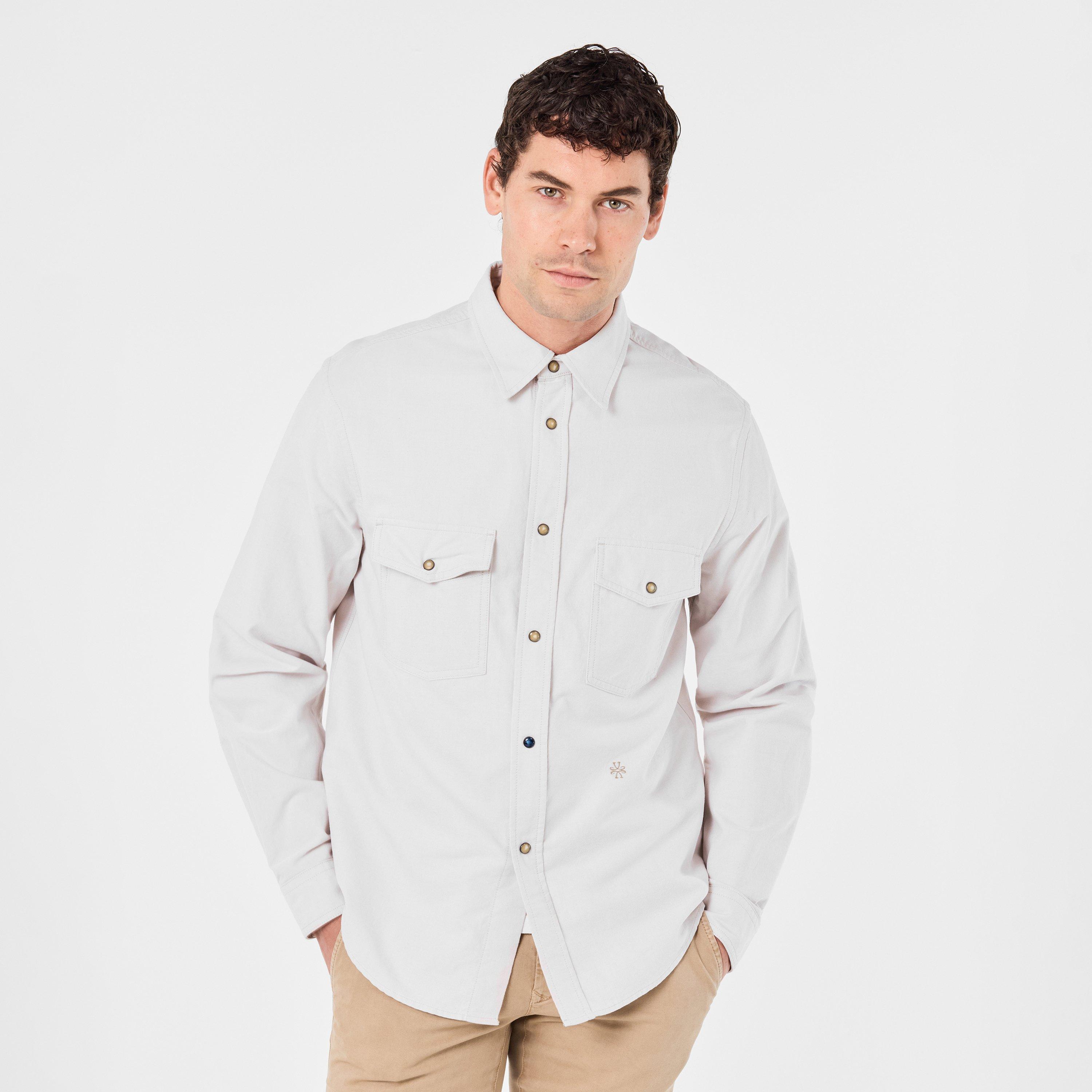 White - Jacob Cohen - Men's Long-Sleeve Pocket Plain Shirt - 3